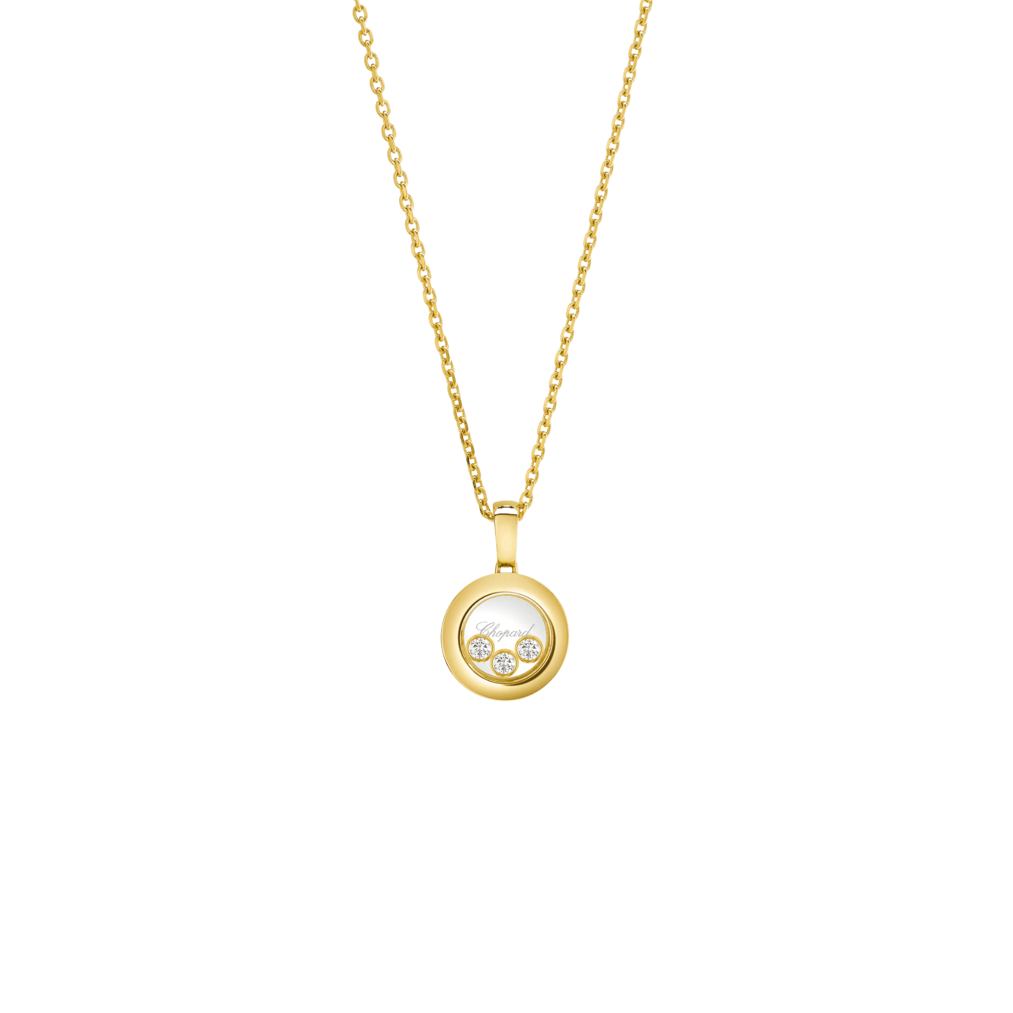 Chopard Happy Diamonds Icons Round collier geelgoud met diamant - 79A018-0001 - #1