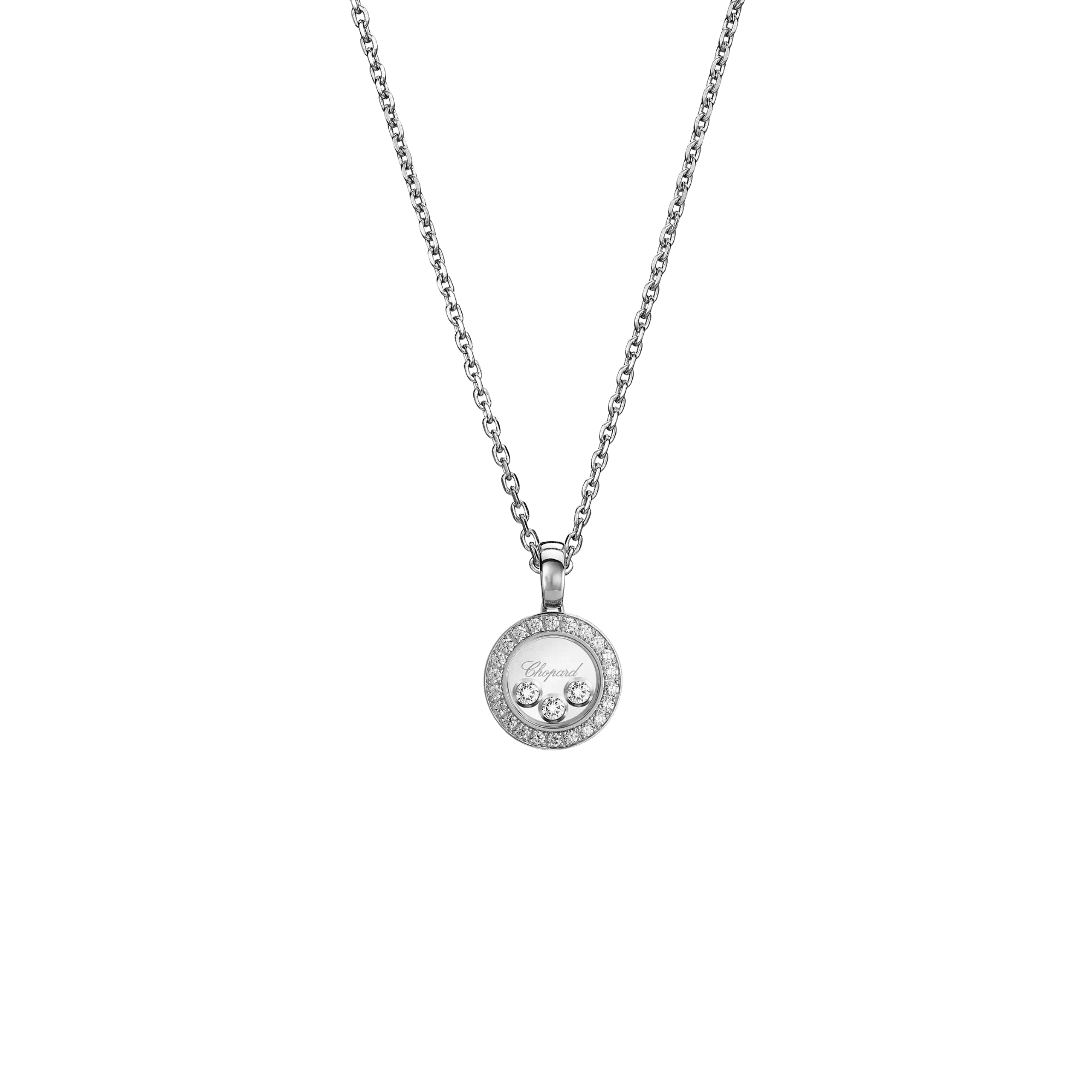 Chopard Happy Diamonds Icons Round collier witgoud met diamant - 79A018-1201 - #1