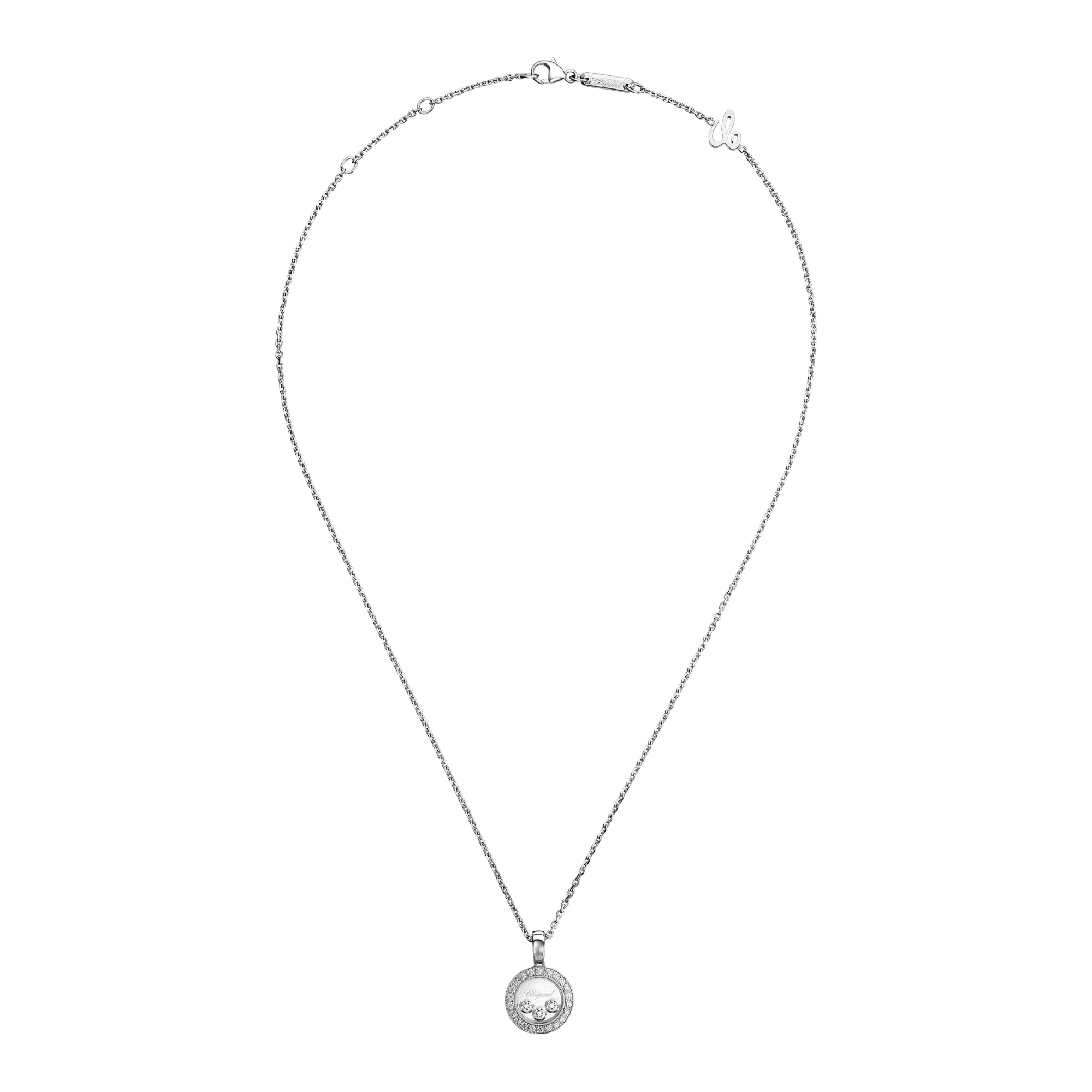 Chopard Happy Diamonds Icons Round collier witgoud met diamant - 79A018-1201 - #4