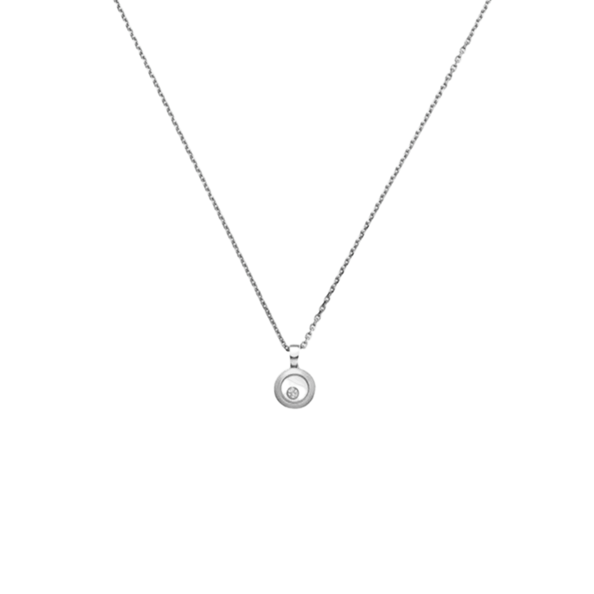 Chopard Happy Diamonds Icons Round collier witgoud met diamant - 79A017-1001 - #1
