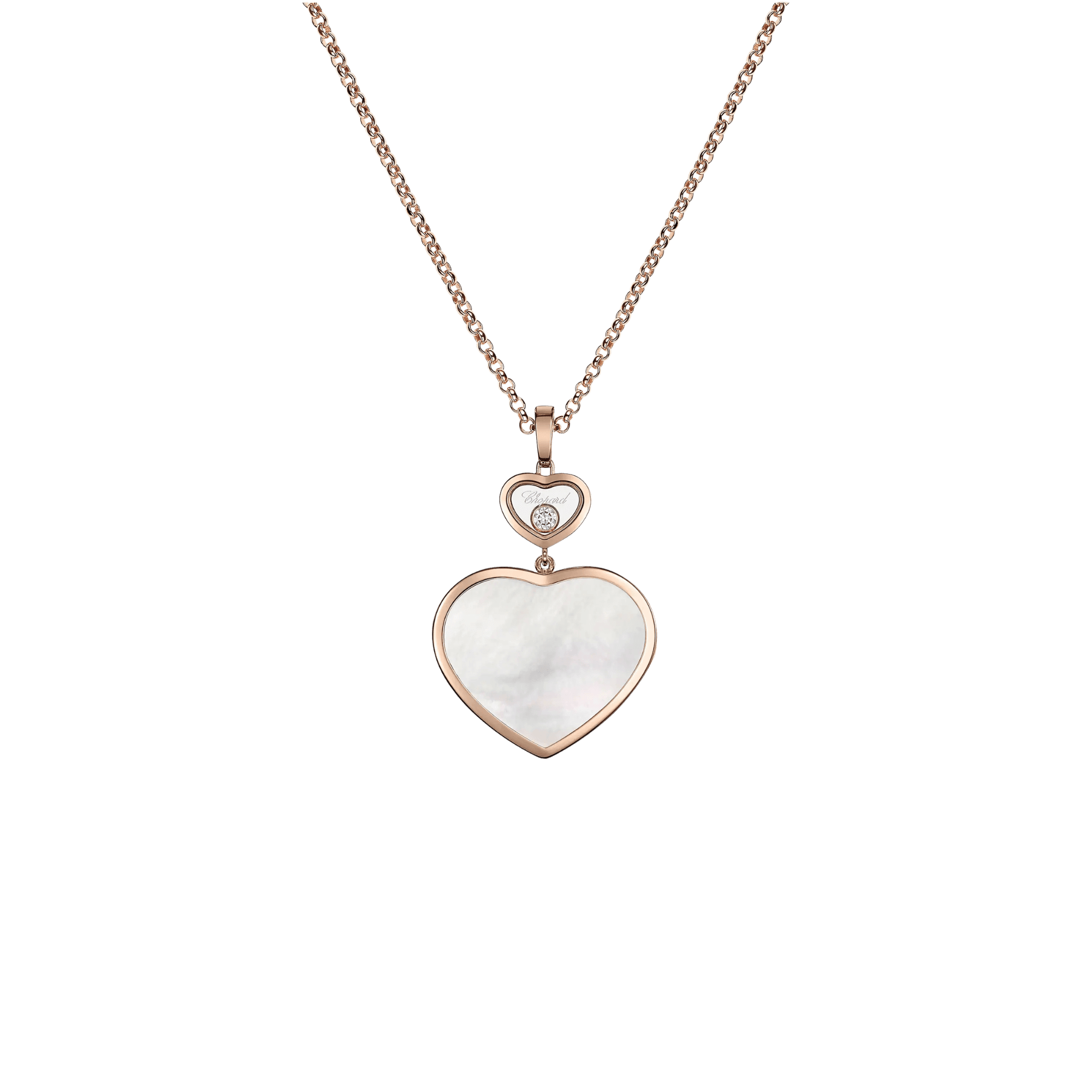 Chopard Happy Diamonds Happy Hearts collier roodgoud met diamant - 79A075-5301 - #1