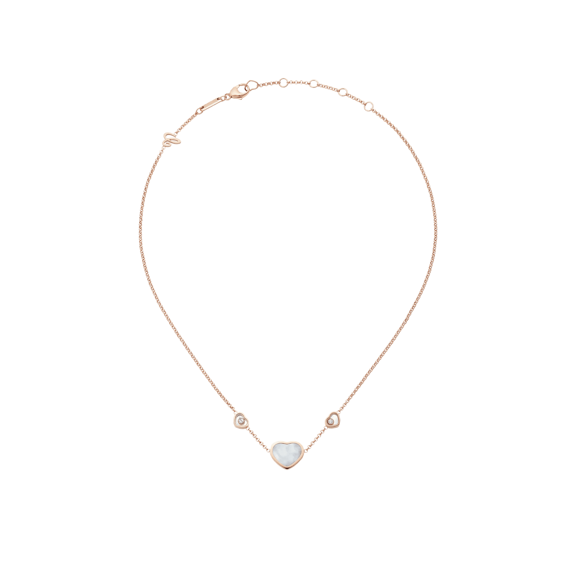 Chopard Happy Diamonds Happy Hearts collier roodgoud met diamant - 81A082-5301 - #4