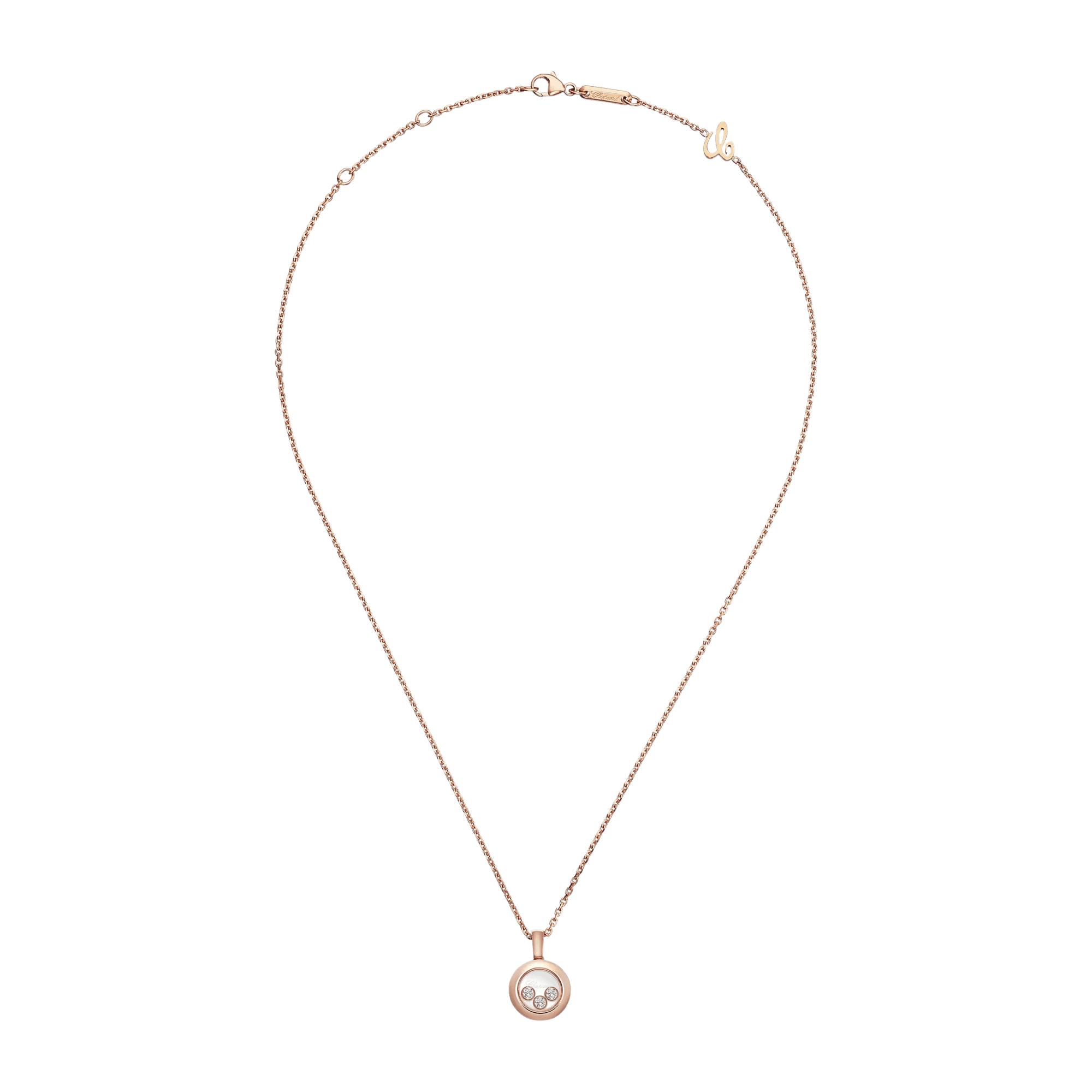 Chopard Happy Diamonds Icons Round collier roodgoud met diamant - 79A018-5001 - #4
