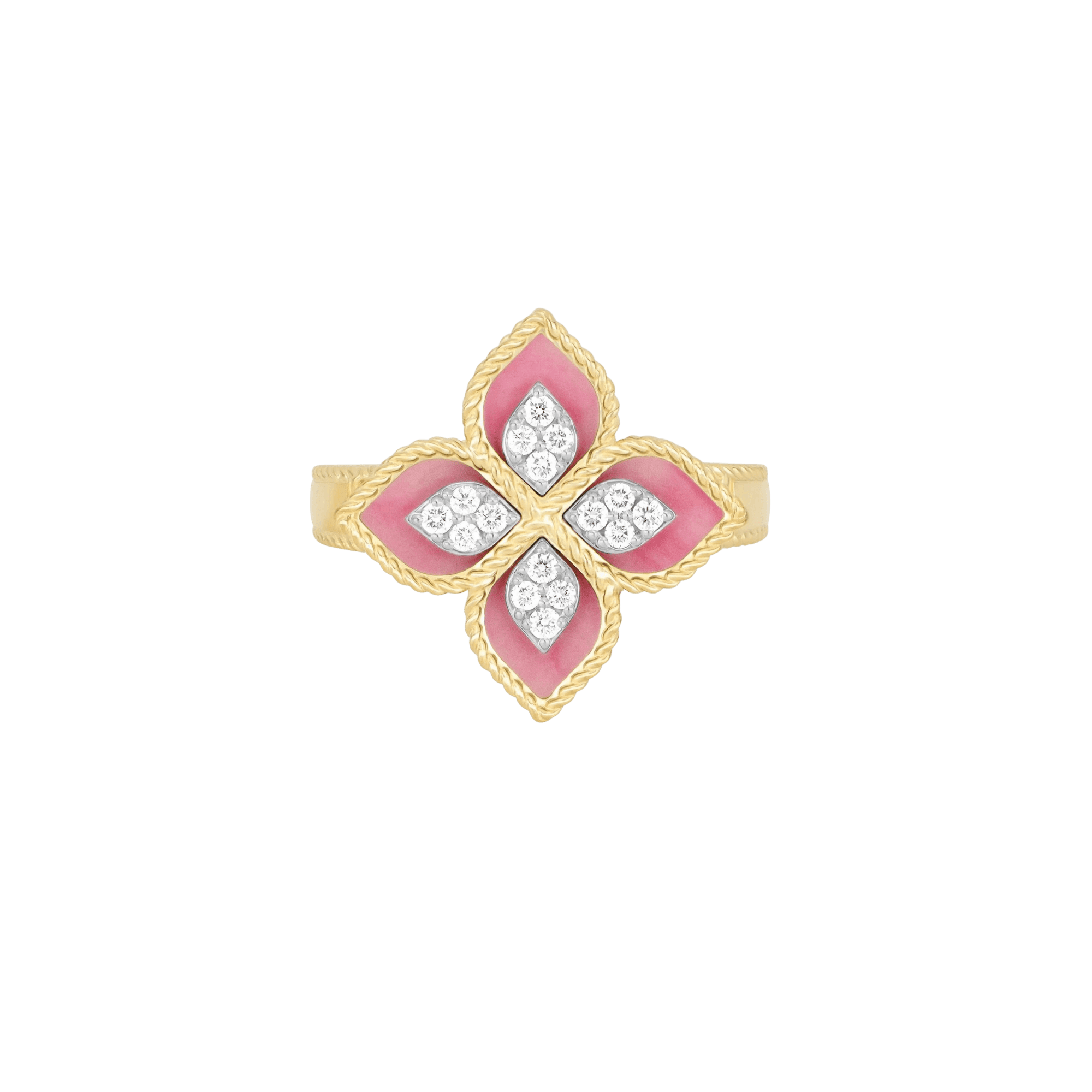 Roberto Coin Princess Flower ring geelgoud met diamant - ADV888RI2462 - #3