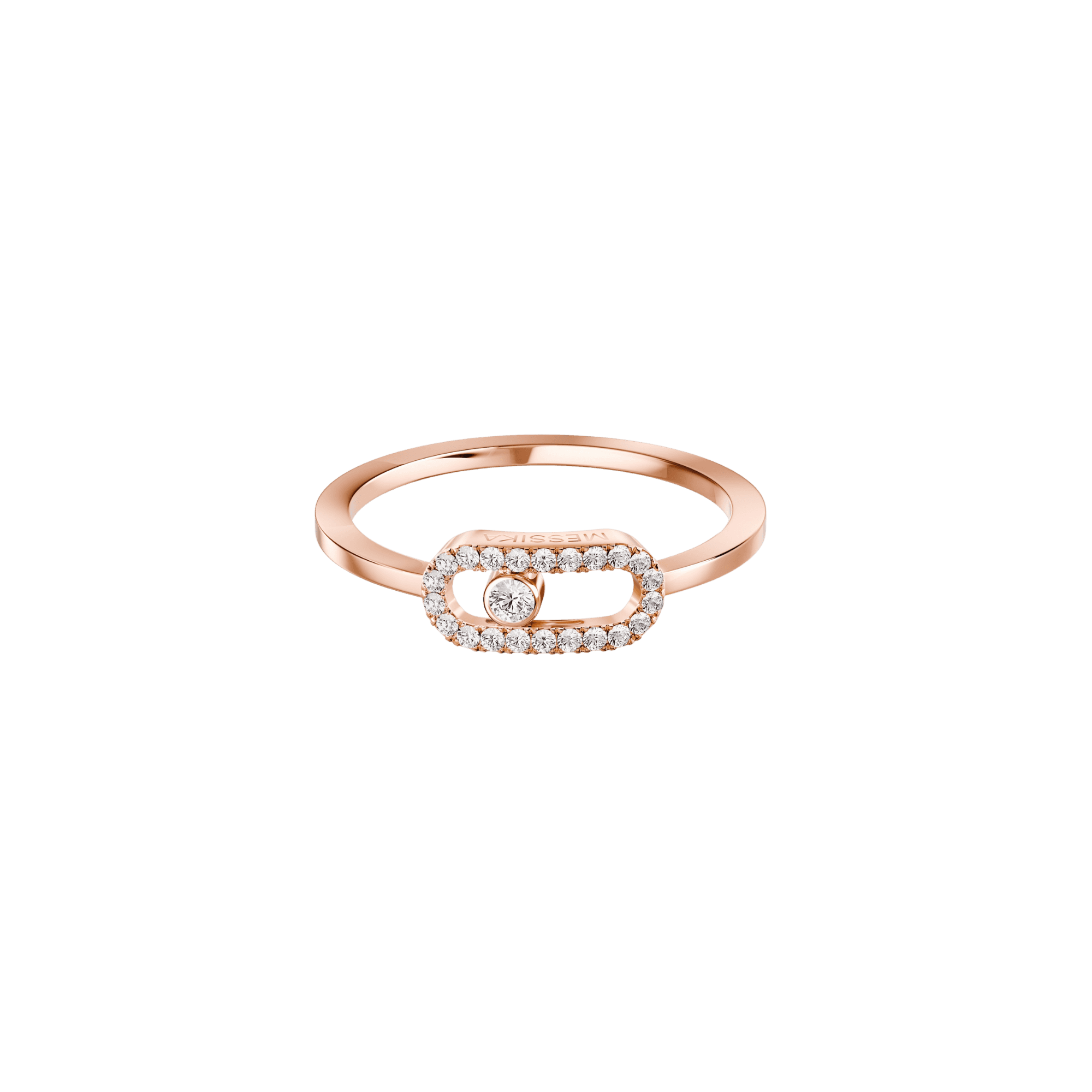Messika Move Uno ring roodgoud met diamant - 4705-PG - #2