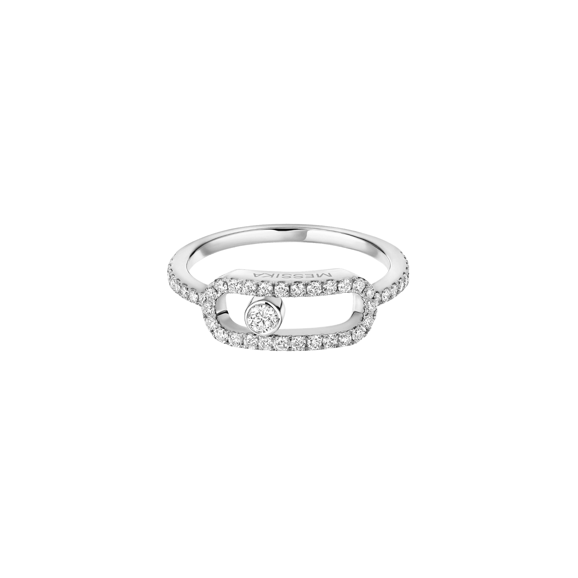 Messika Move Uno ring witgoud met diamant - 12113-WG - #2