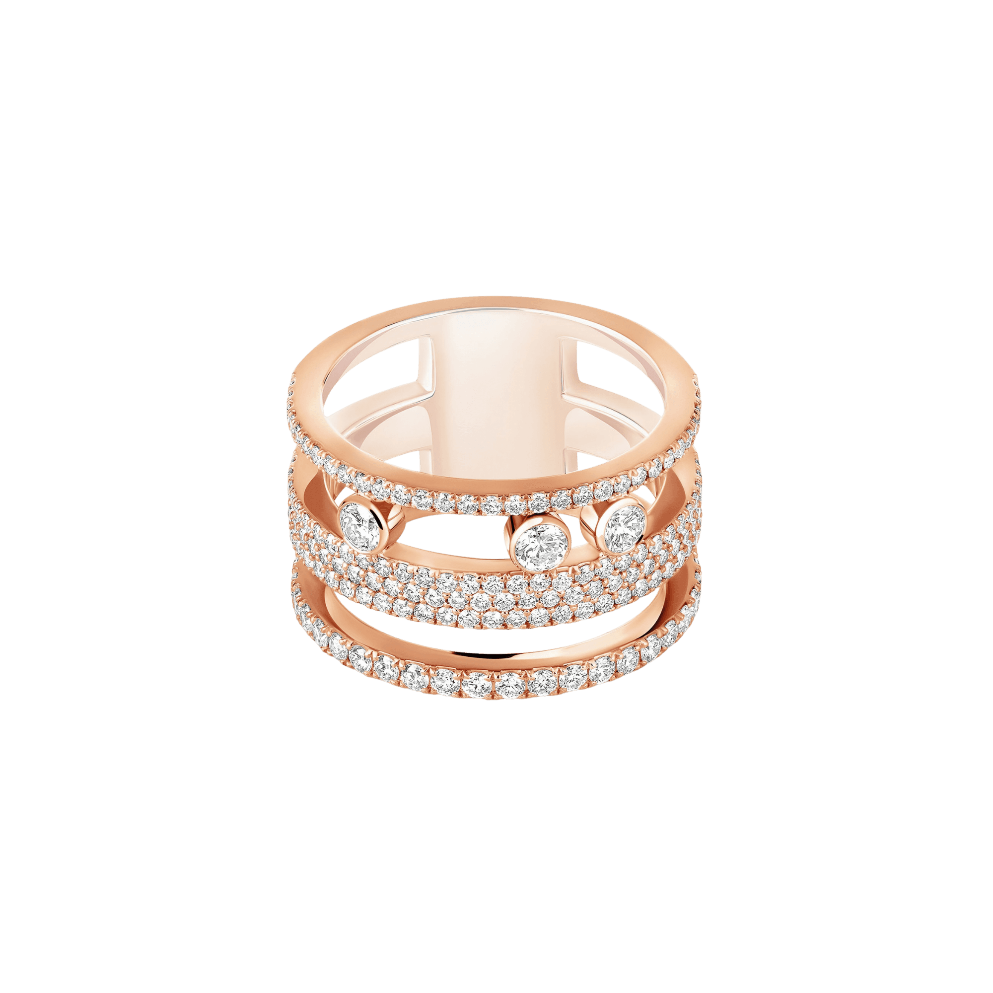 Messika Move Romane ring roodgoud met diamant - 7205-PG - #2