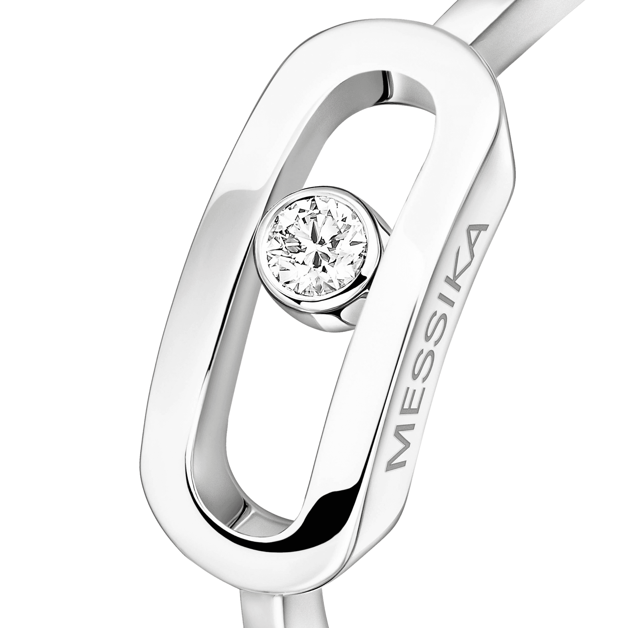 Messika Move Uno ring witgoud met diamant - 12390-WG - #4