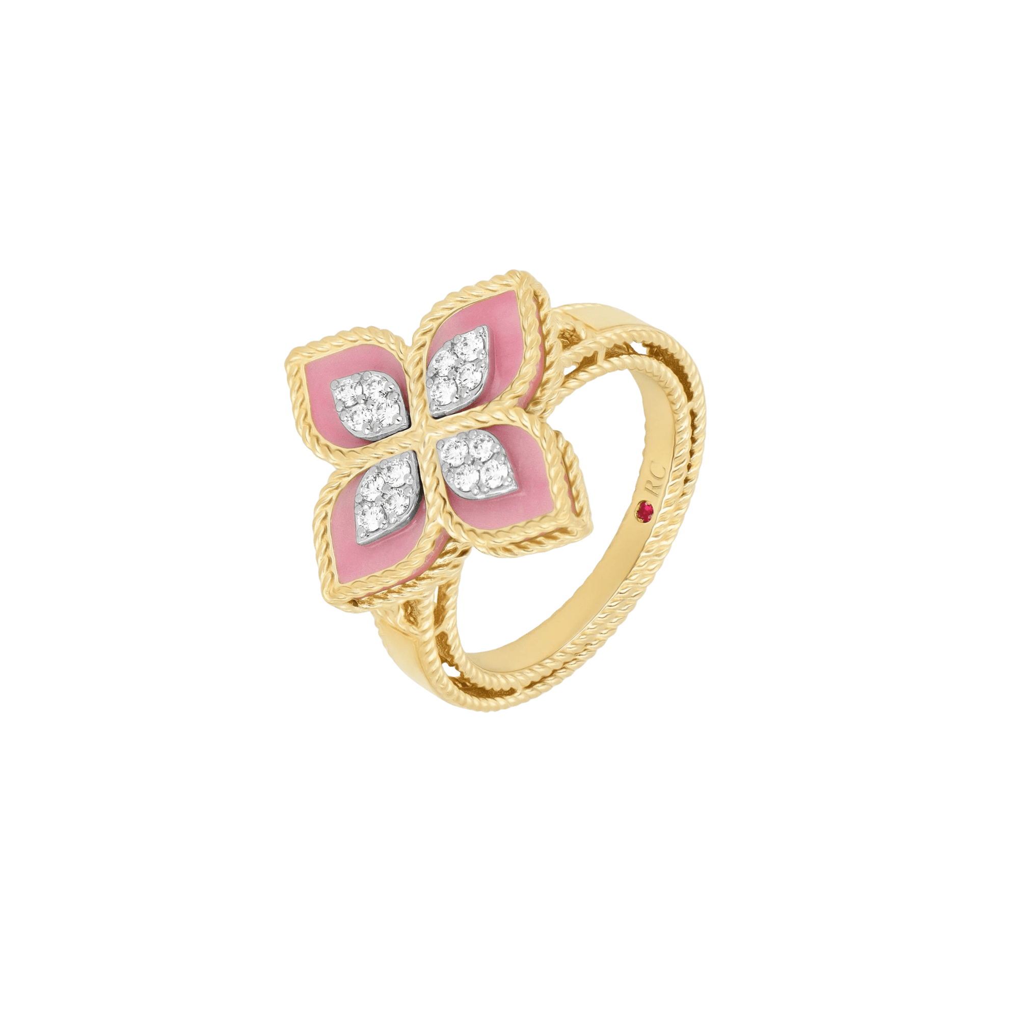 Roberto Coin Princess Flower ring geelgoud met diamant - ADV888RI2462 - #1