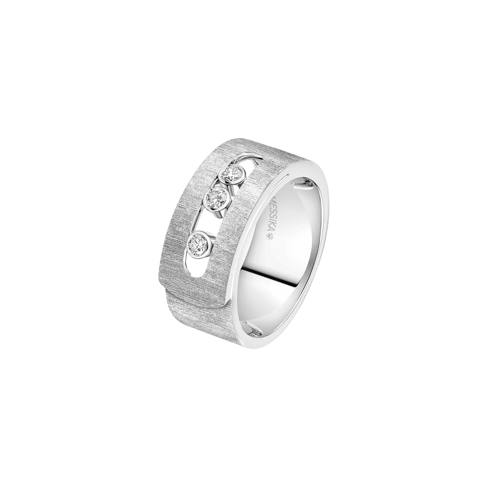 Messika Move Noa Ciselé ring witgoud met diamant - 14499-WG - #1