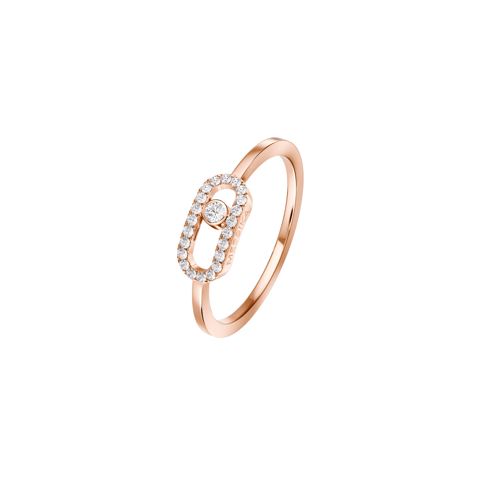 Messika Move Uno ring roodgoud met diamant - 4705-PG - #1
