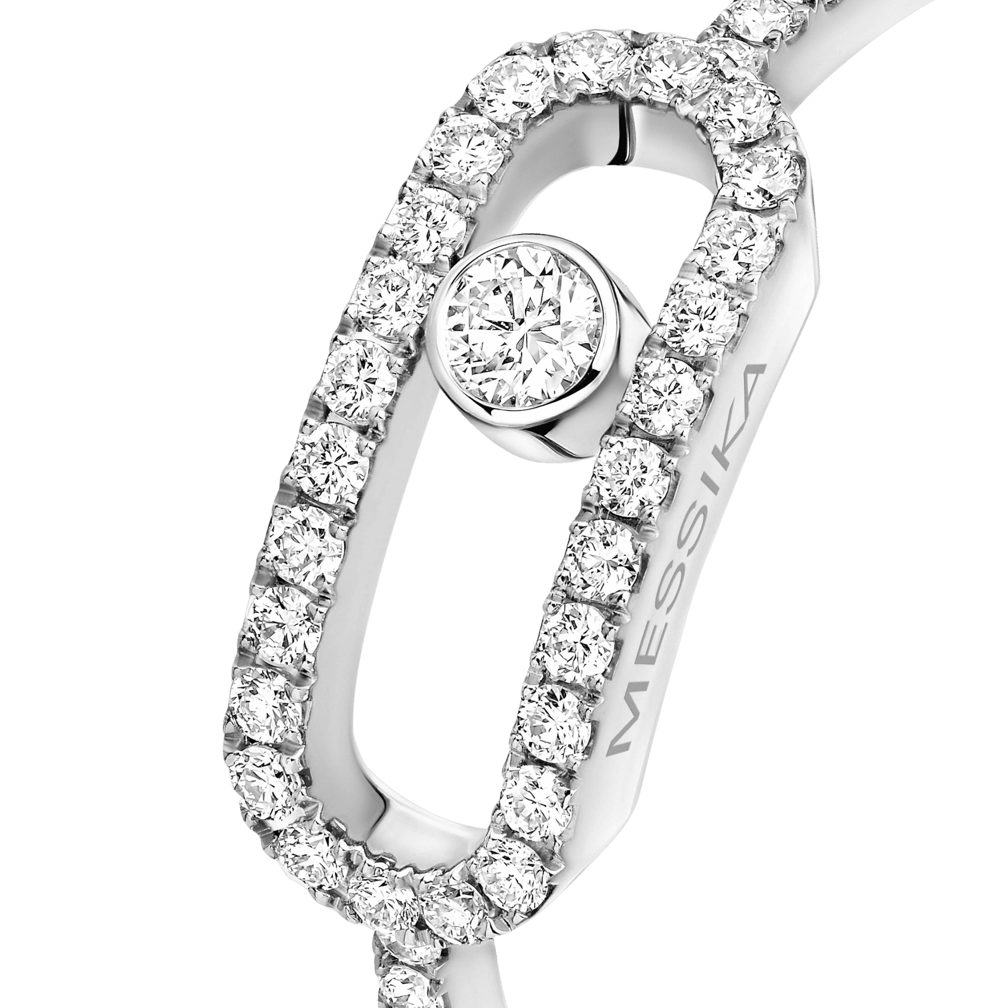 Messika Move Uno ring witgoud met diamant - 12113-WG - #4