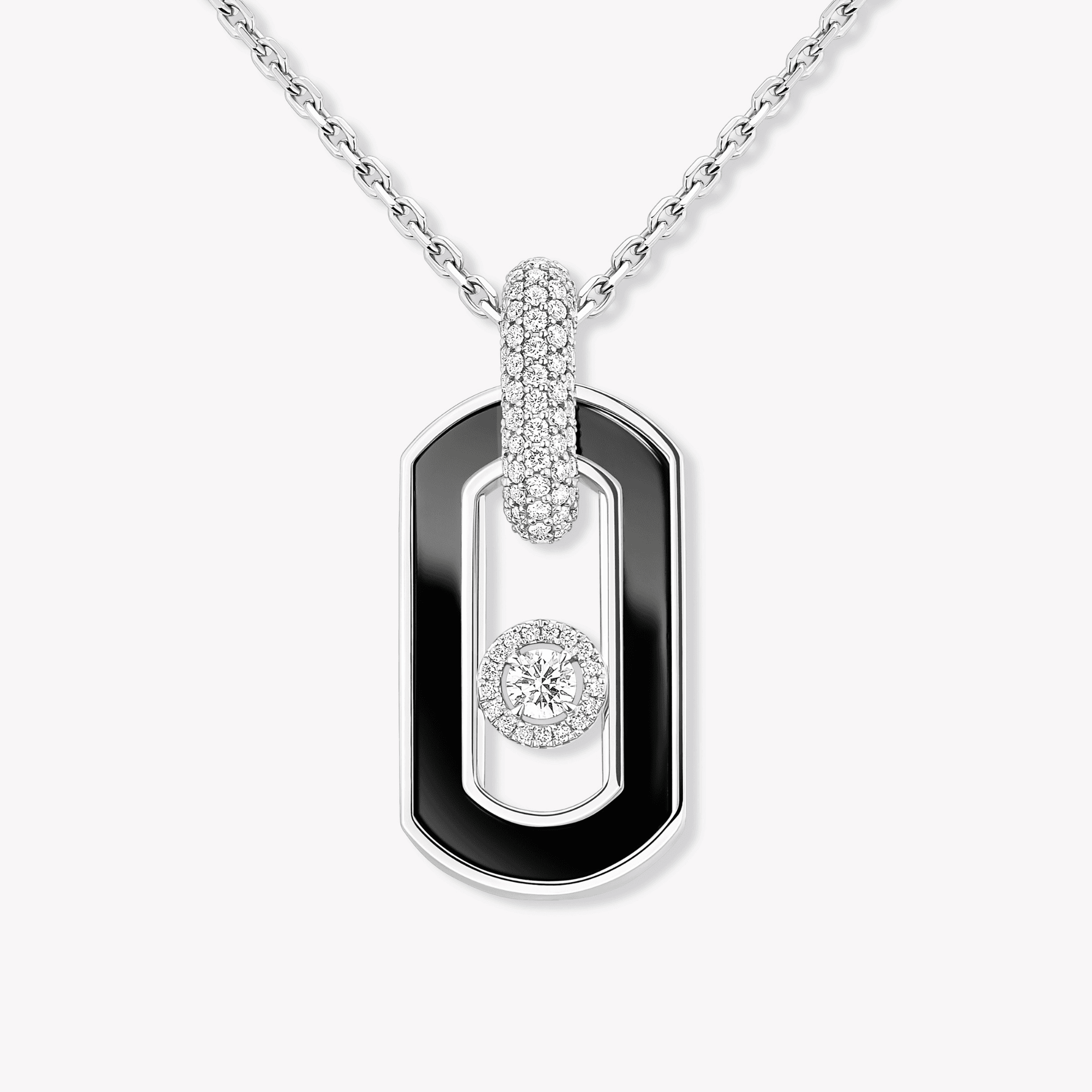 Messika So Move collier witgoud met diamant - 14707-WG - #2