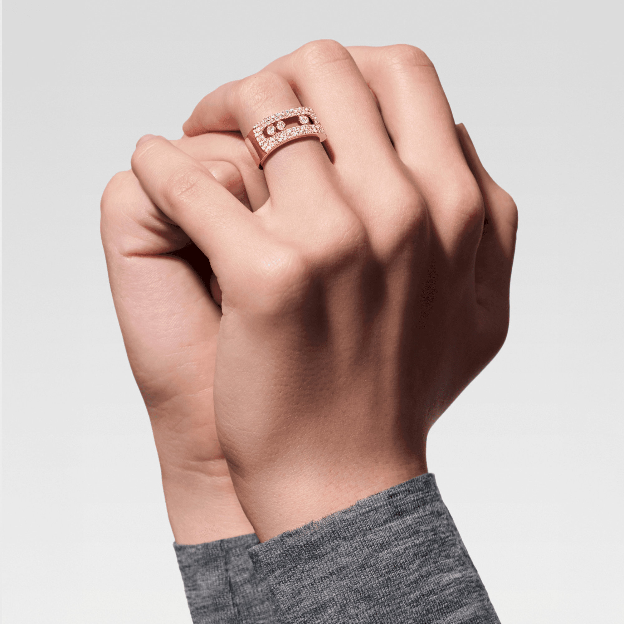Messika Move Noa ring roodgoud met diamant - 10102-PG - #5