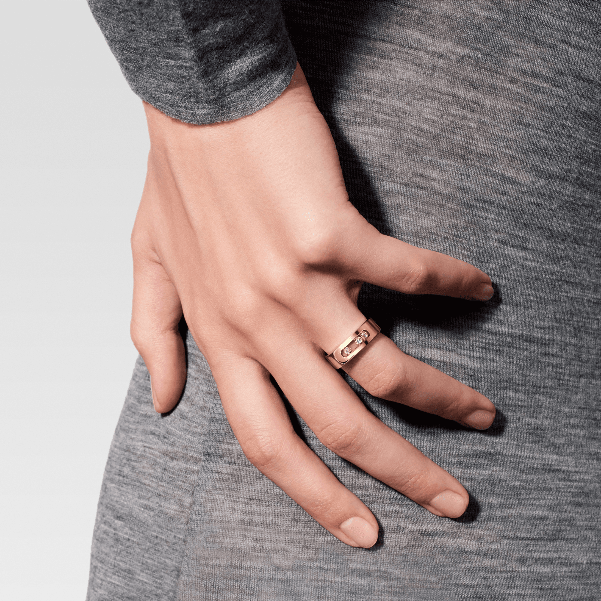 Messika Move Noa ring geelgoud met diamant - 6262-YG - #5