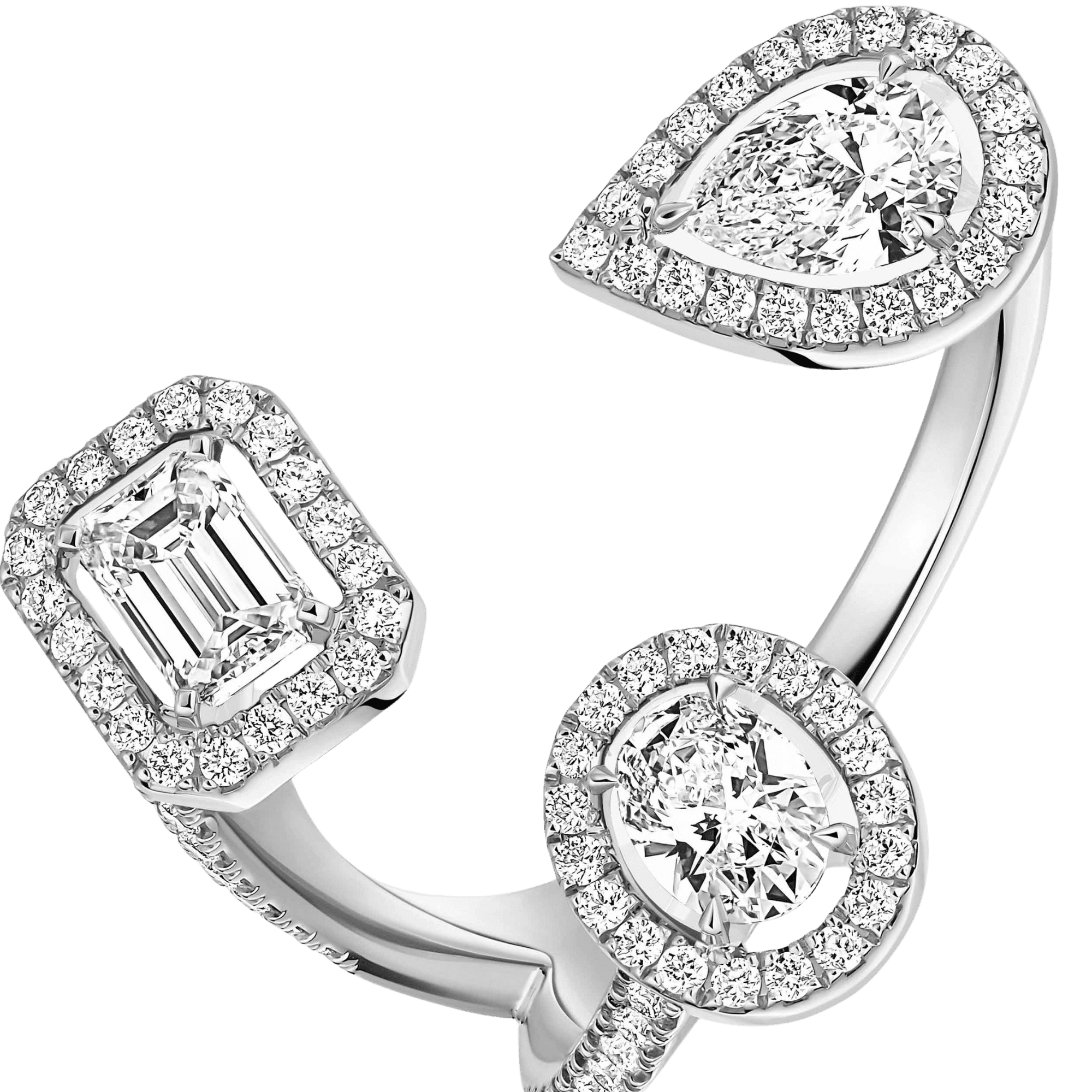 Messika My Twin Trilogy ring witgoud met diamant - 6695-WG - #3