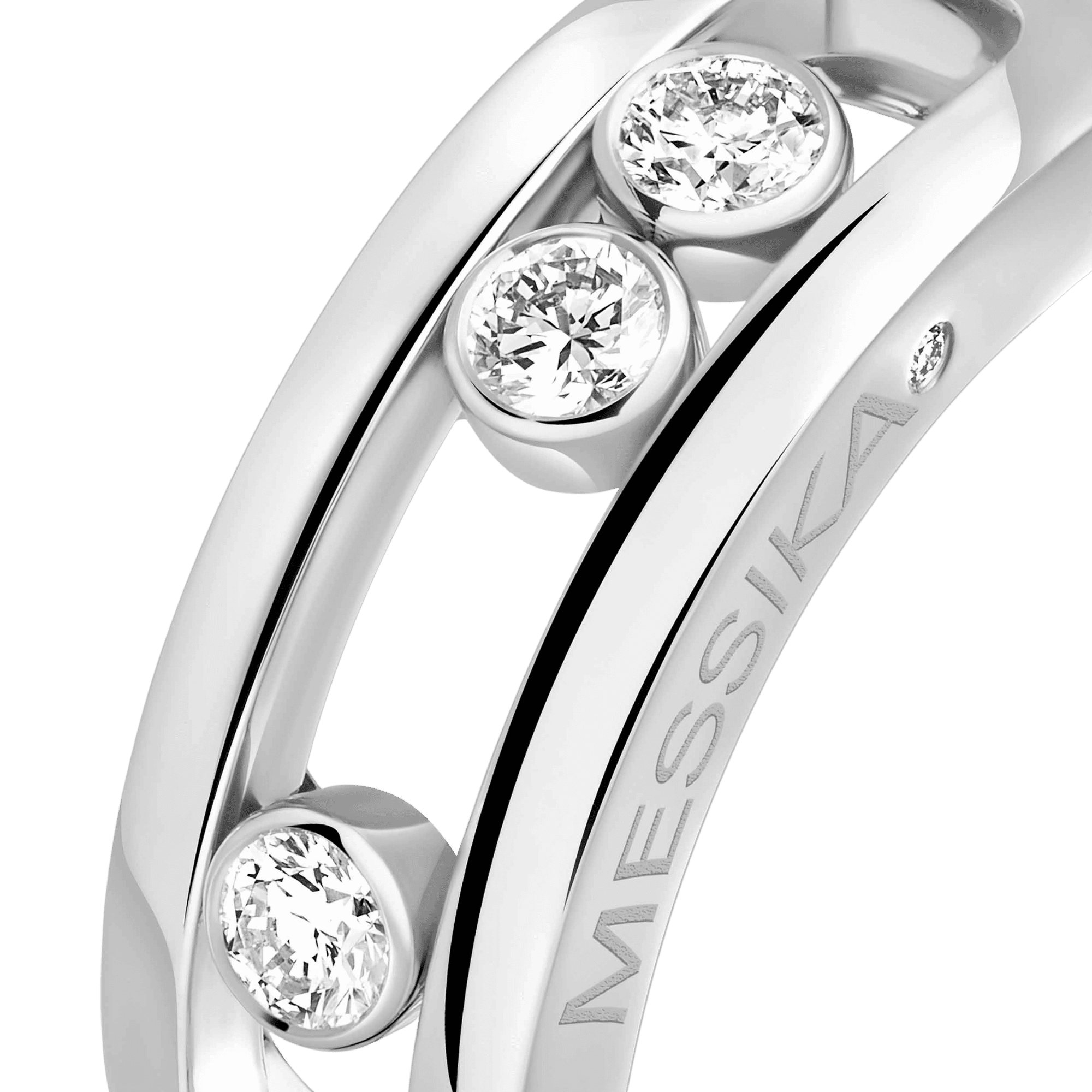 Messika Move Classic ring witgoud met diamant - 3998-WG - #4
