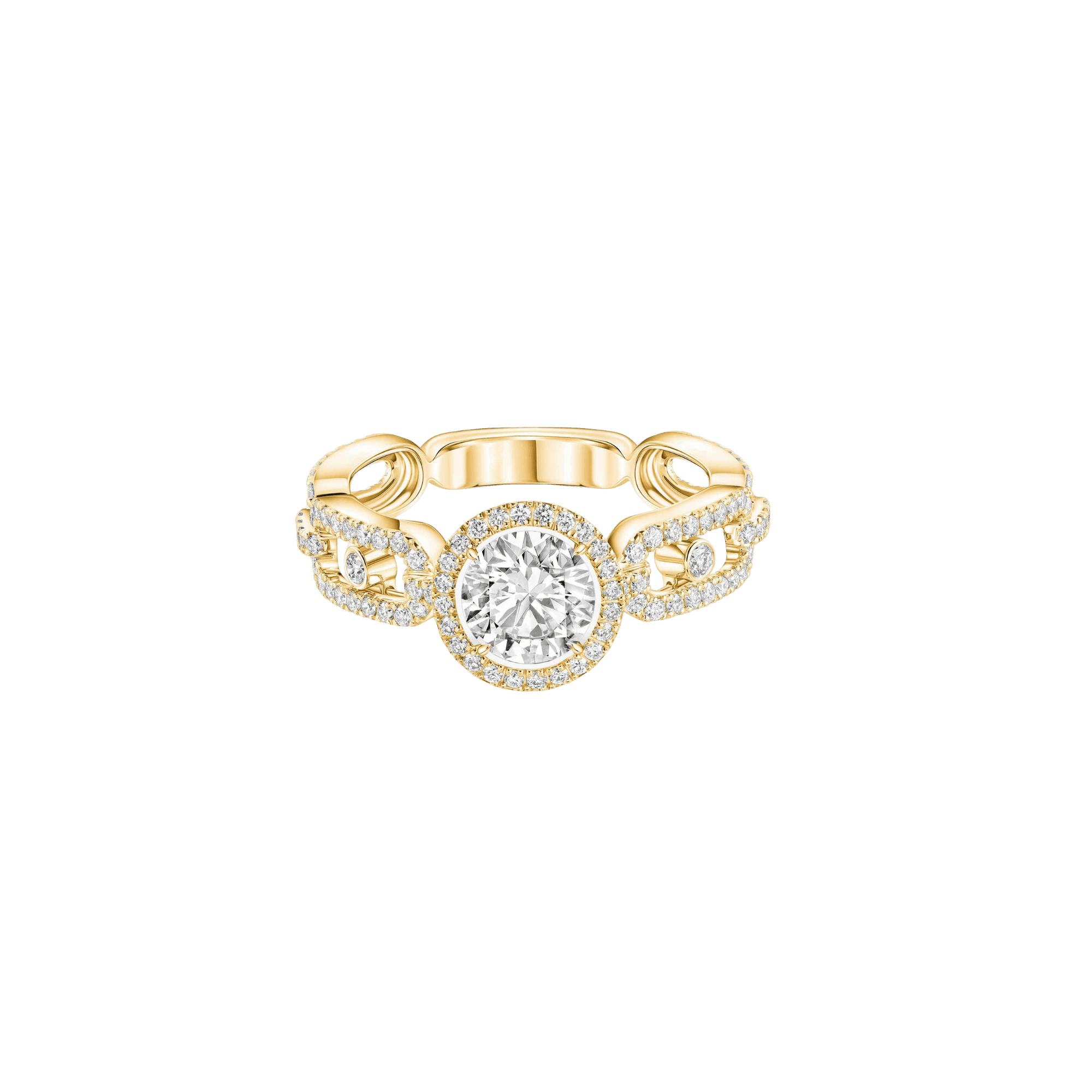Messika Move Link Solitaire ring geelgoud met diamant - 13749-YG GIA - #2