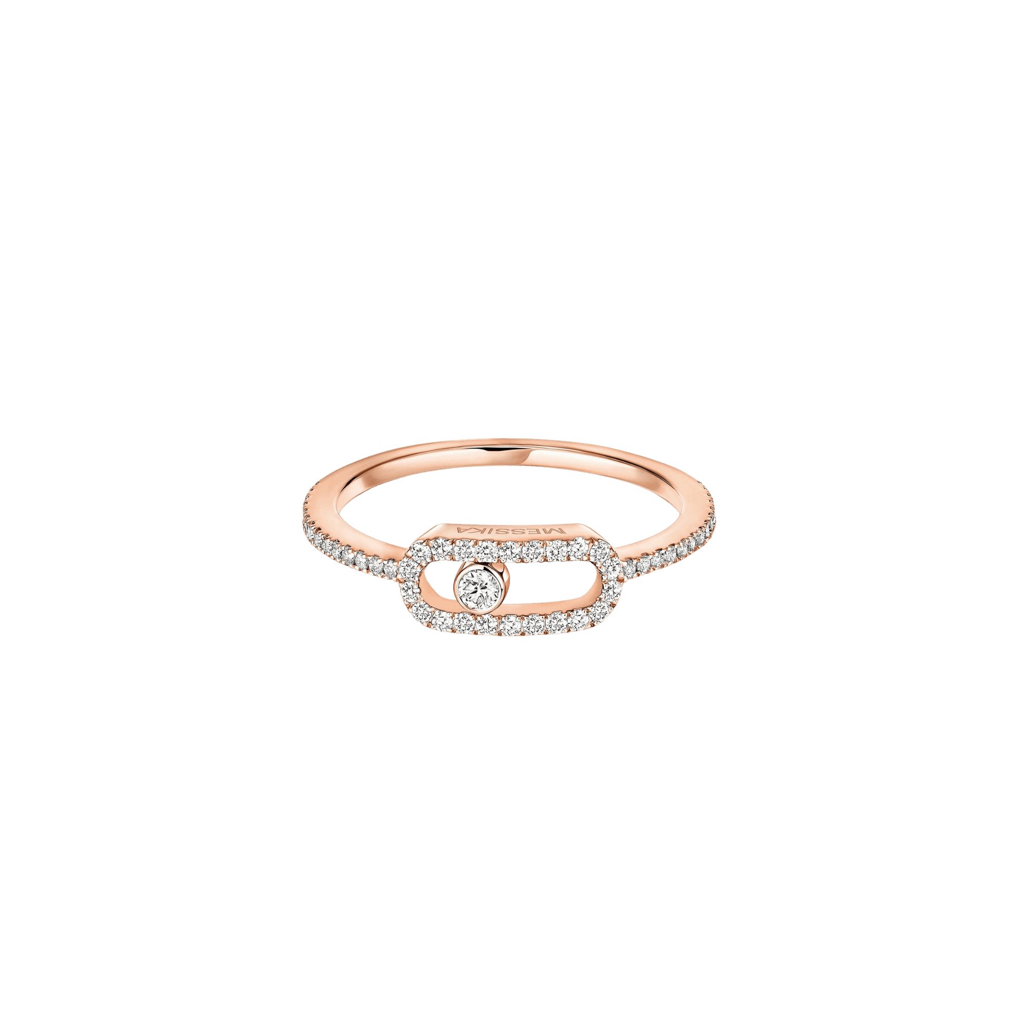 Messika Move Uno ring roodgoud met diamant - 5630-PG - #2