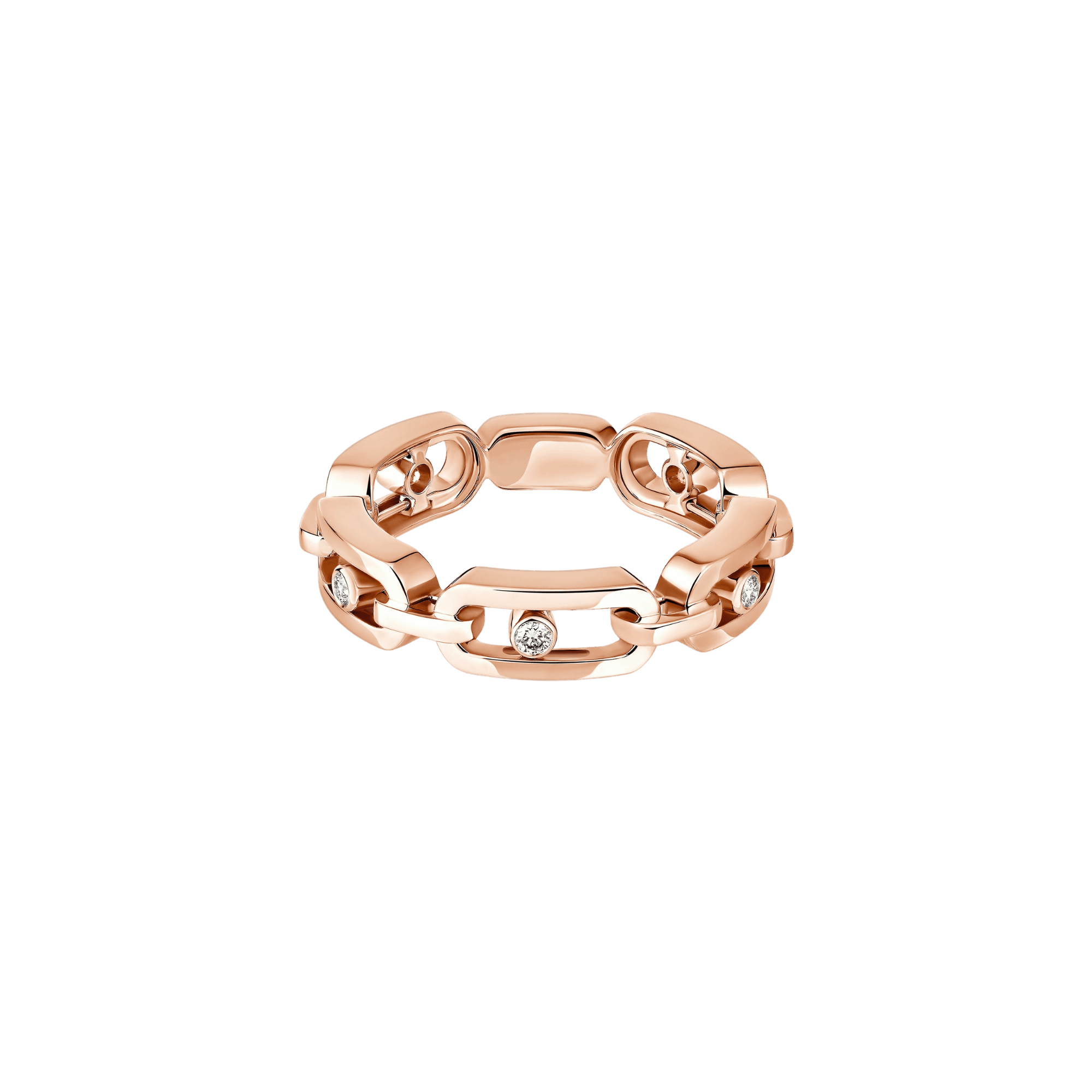 Messika Move Link ring roodgoud met diamant - 12078-PG - #3