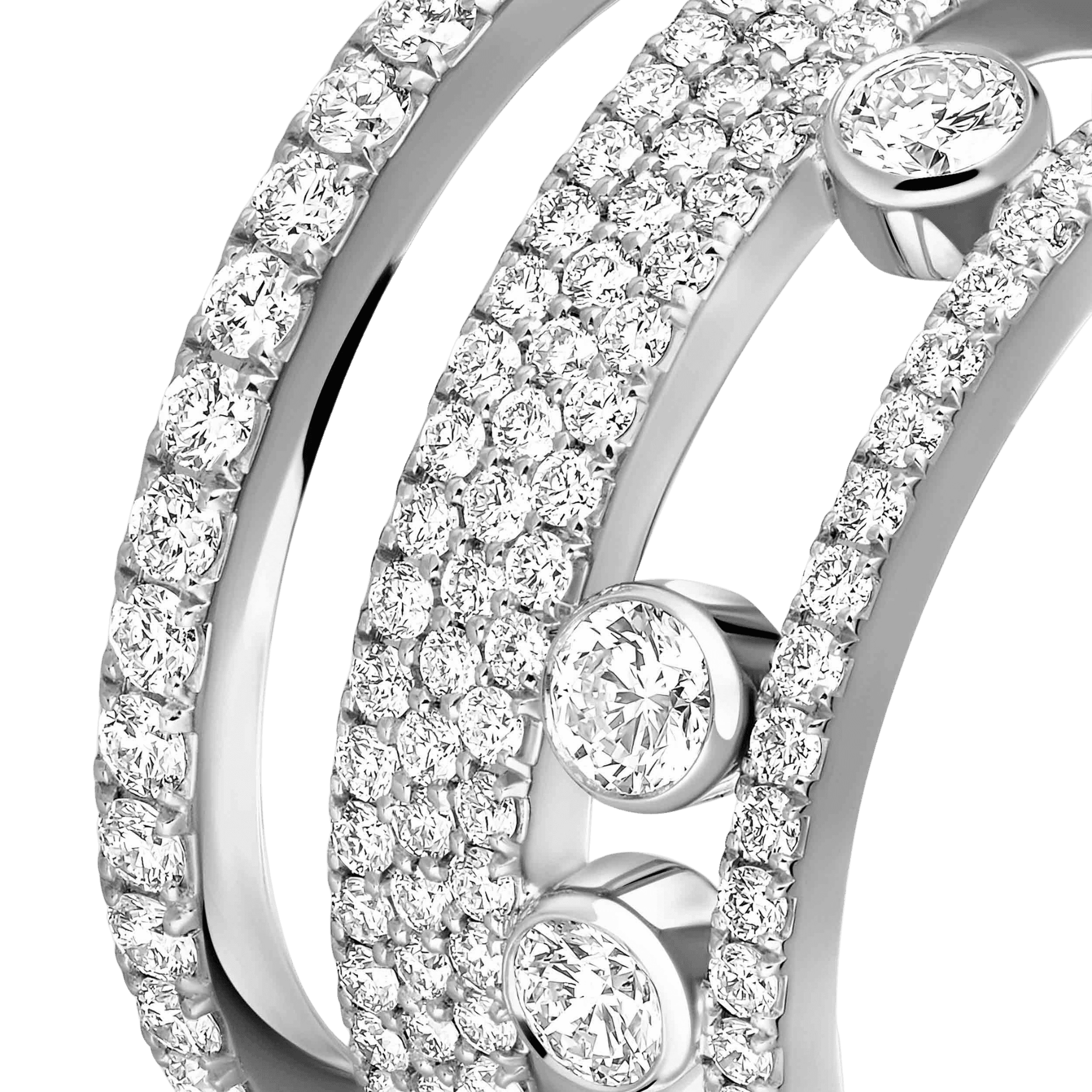 Messika Move Romane ring witgoud met diamant - 7205-WG - #4