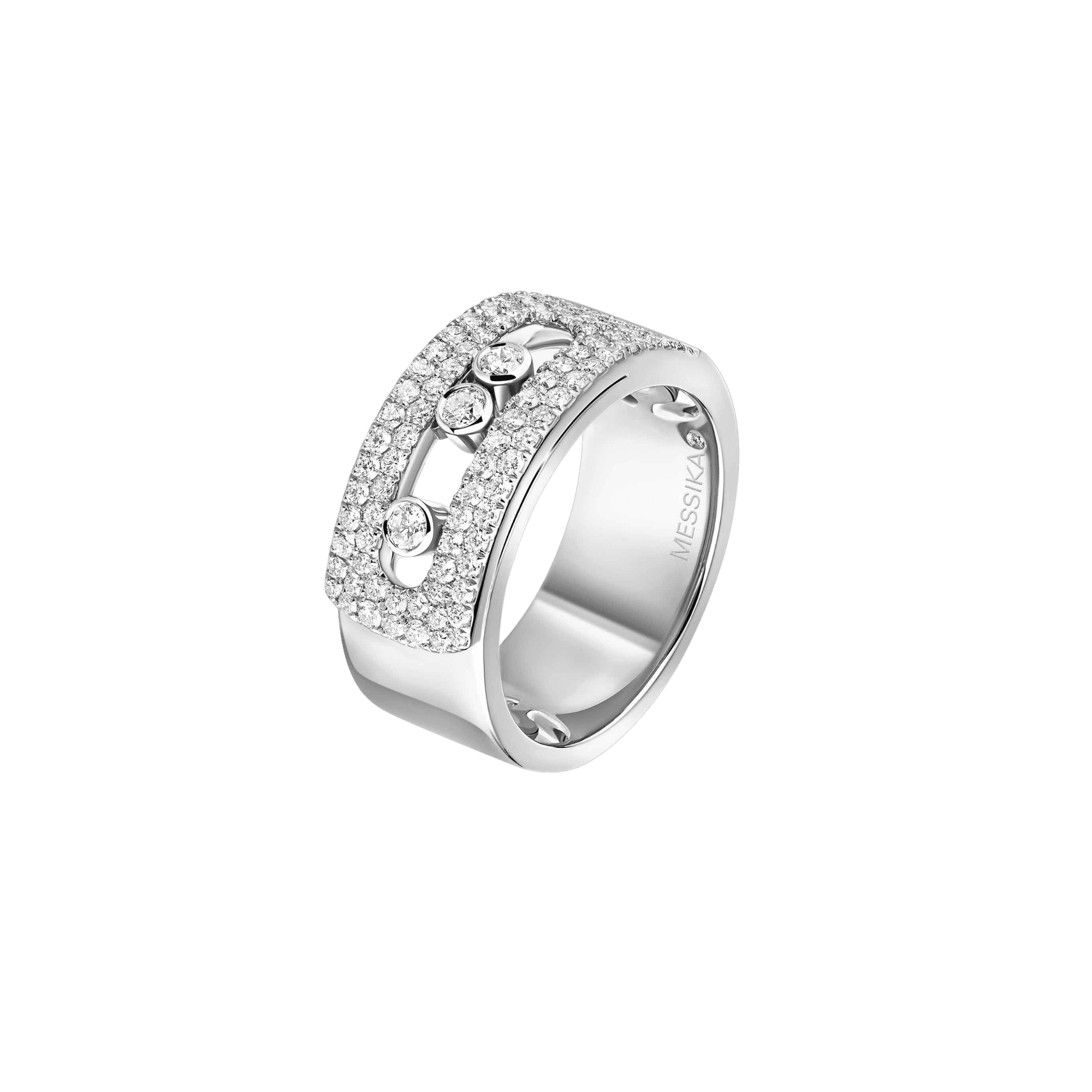 Messika Move Noa ring witgoud met diamant - 10102-WG - #1