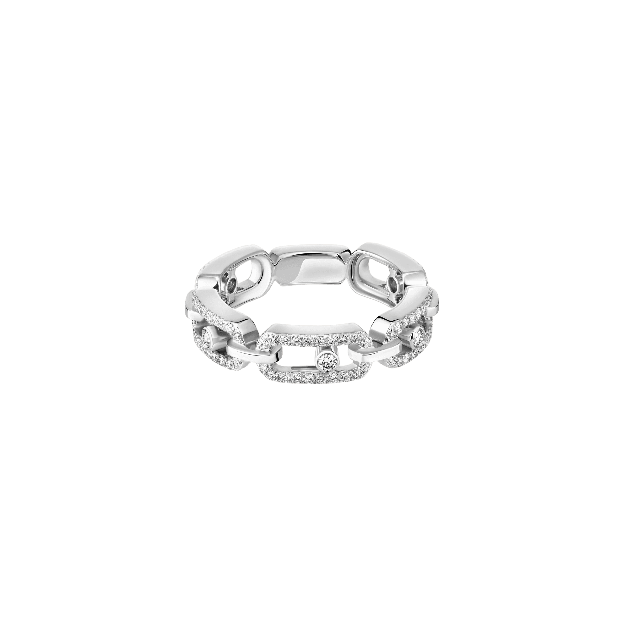 Messika Move Link ring witgoud met diamant - 12012-WG - #2