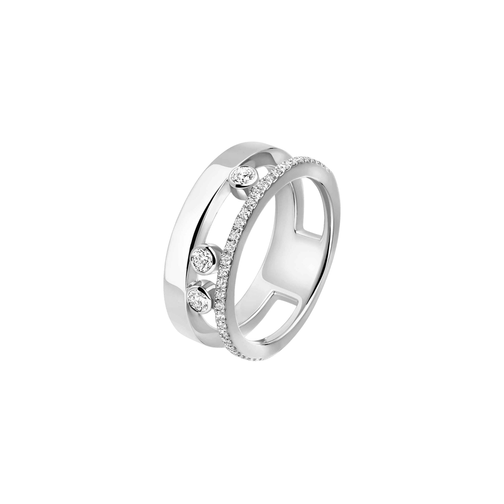 Messika Move Romane ring witgoud met diamant - 6516-WG - #1