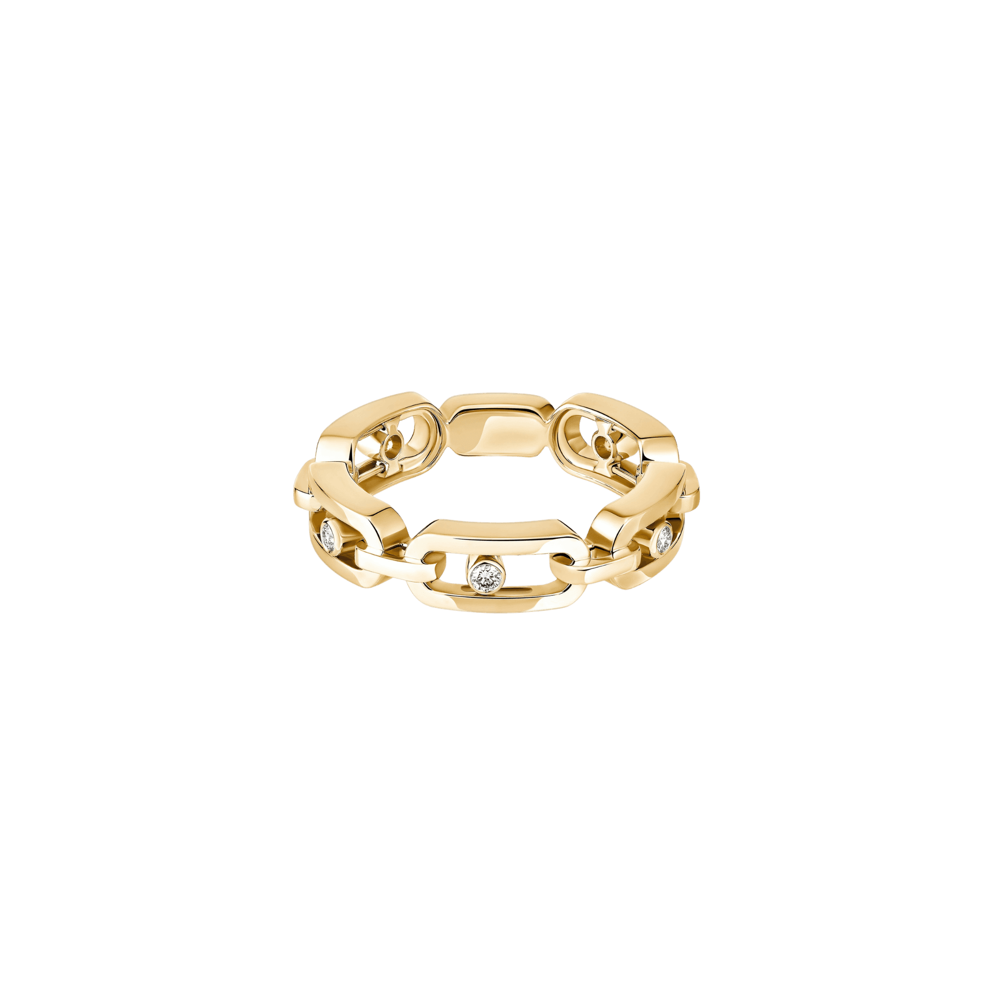 Messika Move Link ring geelgoud met diamant - 12078-YG - #3