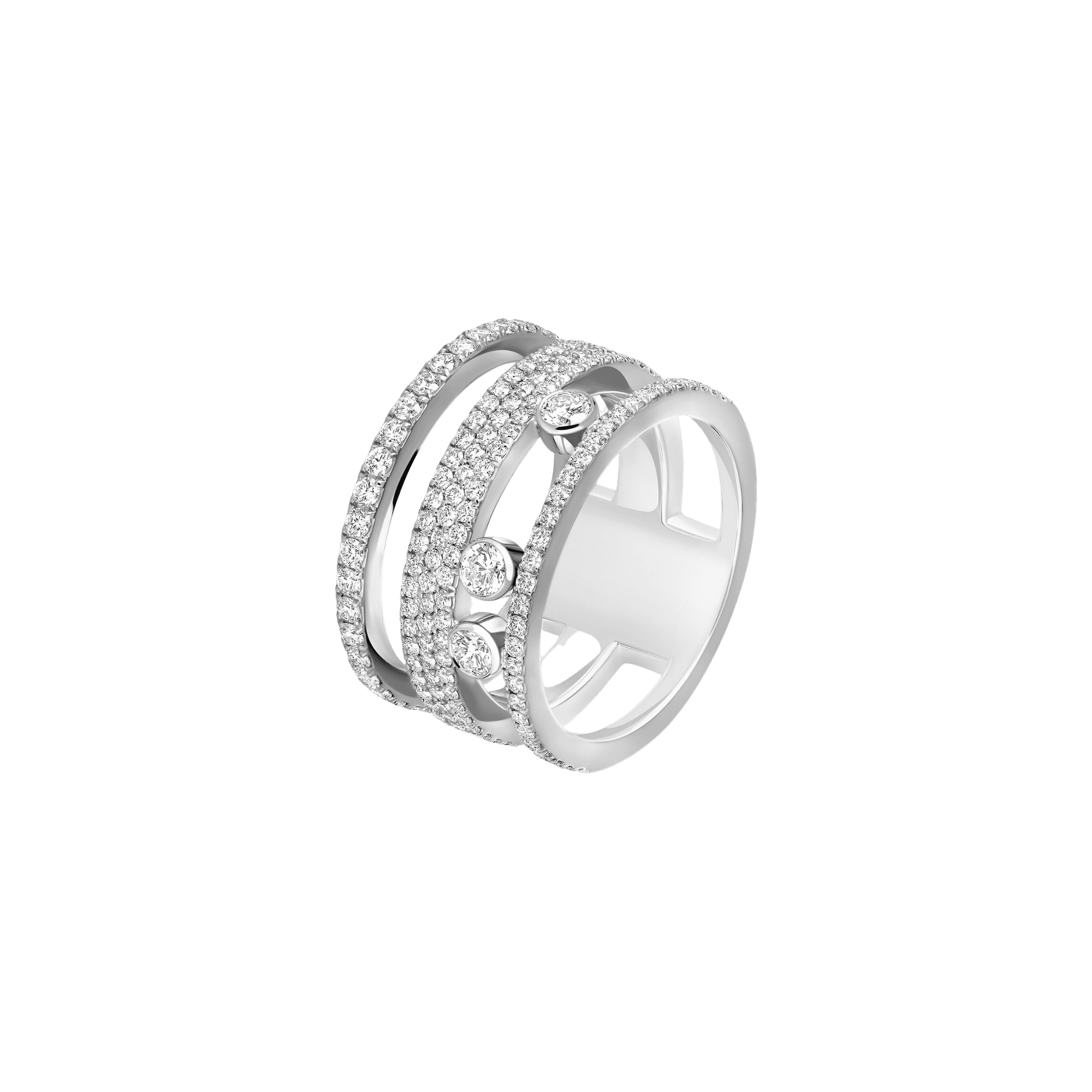 Messika Move Romane ring witgoud met diamant - 7205-WG - #1