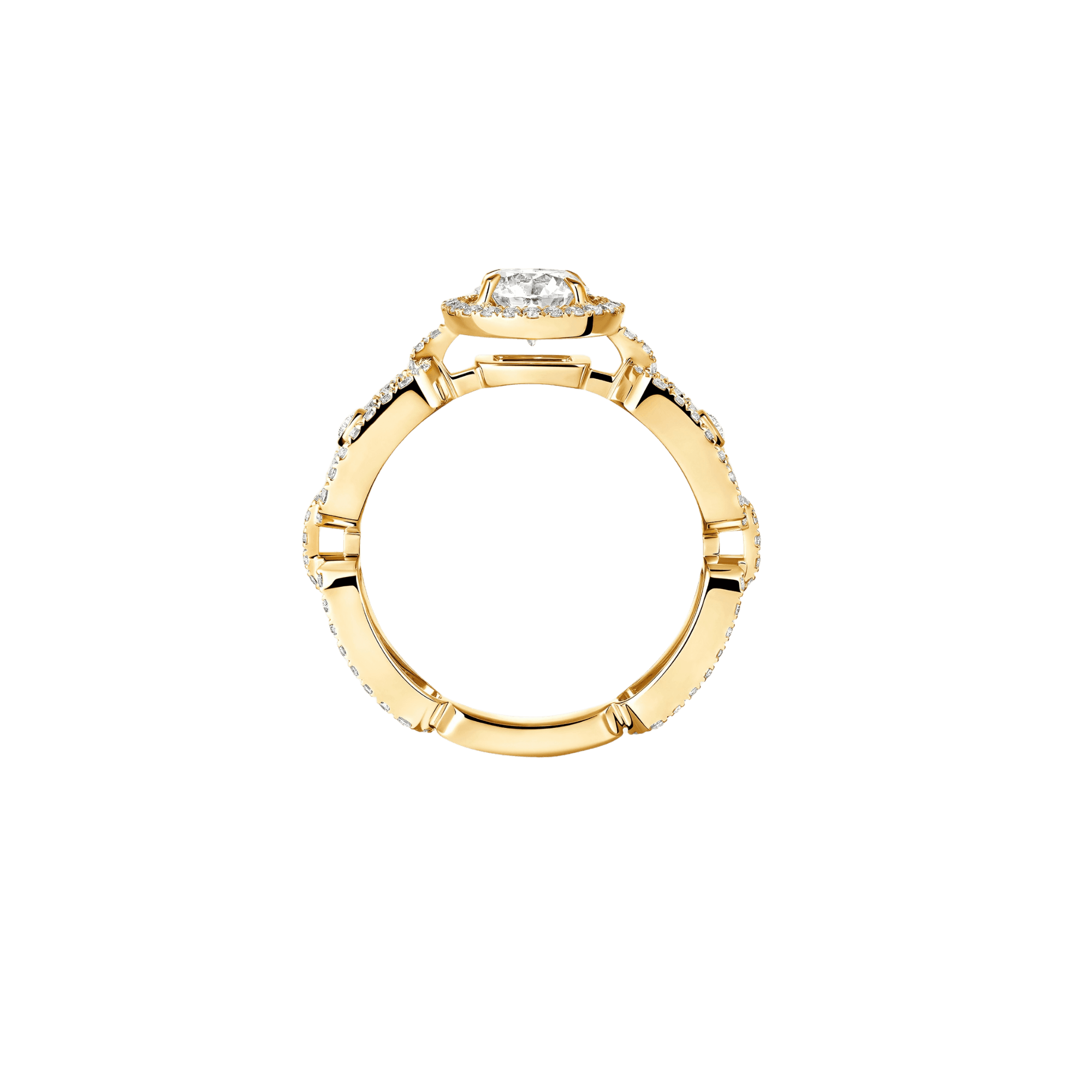 Messika Move Link Solitaire ring geelgoud met diamant - 13749-YG GIA - #3