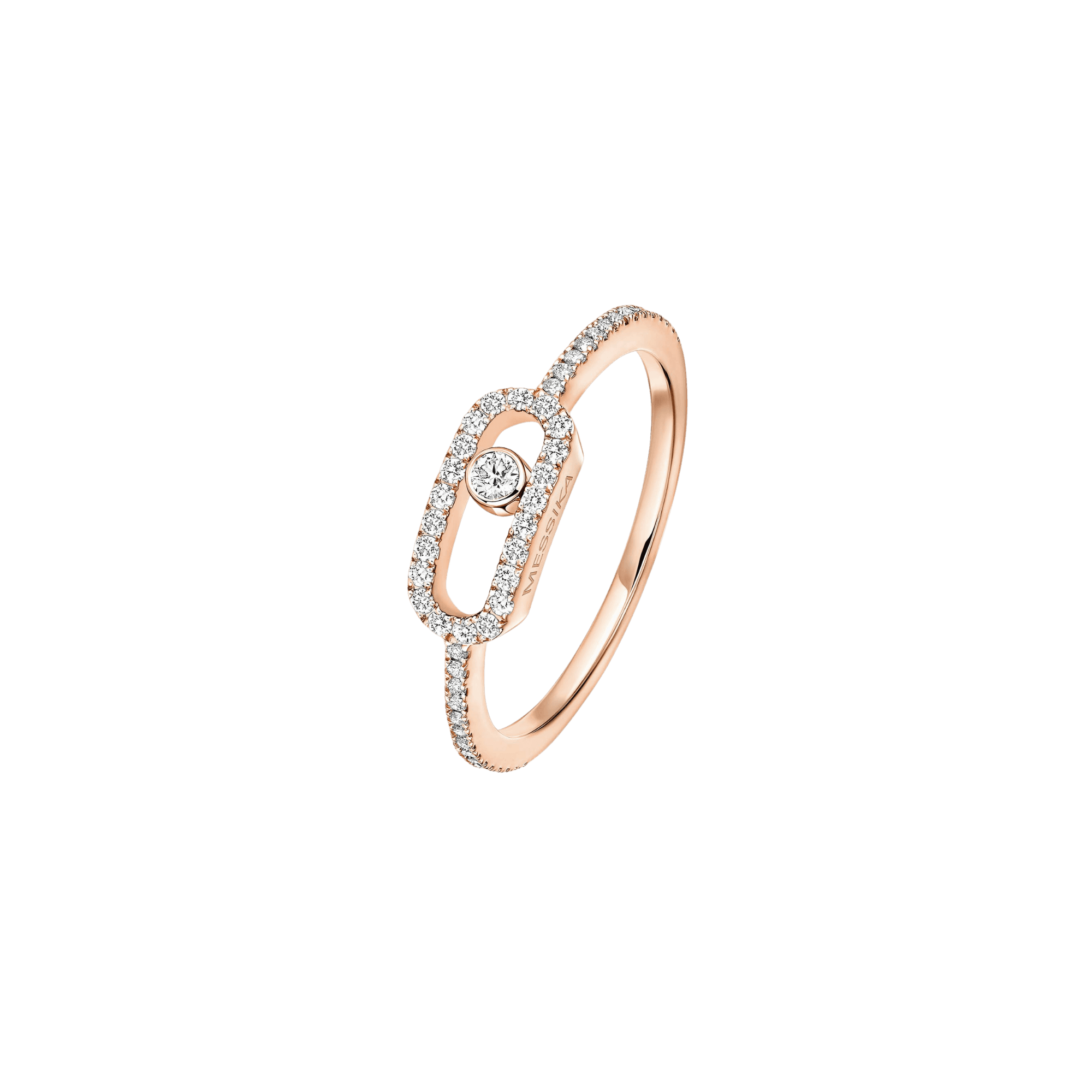 Messika Move Uno ring roodgoud met diamant - 5630-PG - #1
