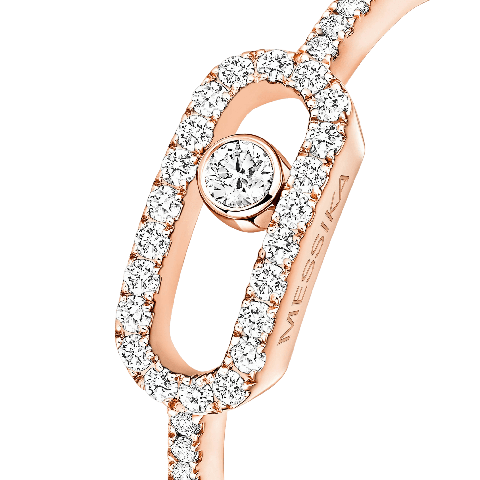 Messika Move Uno ring roodgoud met diamant - 5630-PG - #3