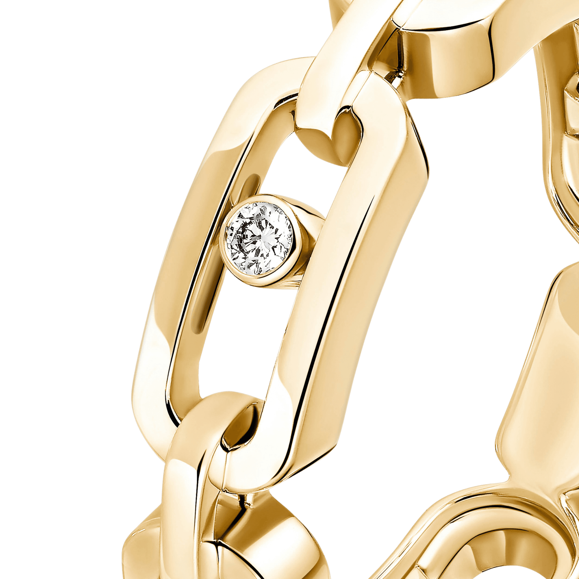 Messika Move Link ring geelgoud met diamant - 12078-YG - #4