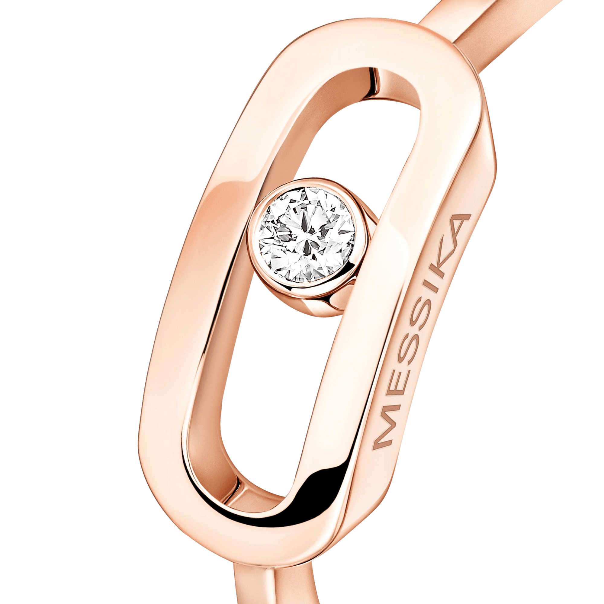 Messika Move Uno ring roodgoud met diamant - 12390-PG - #3