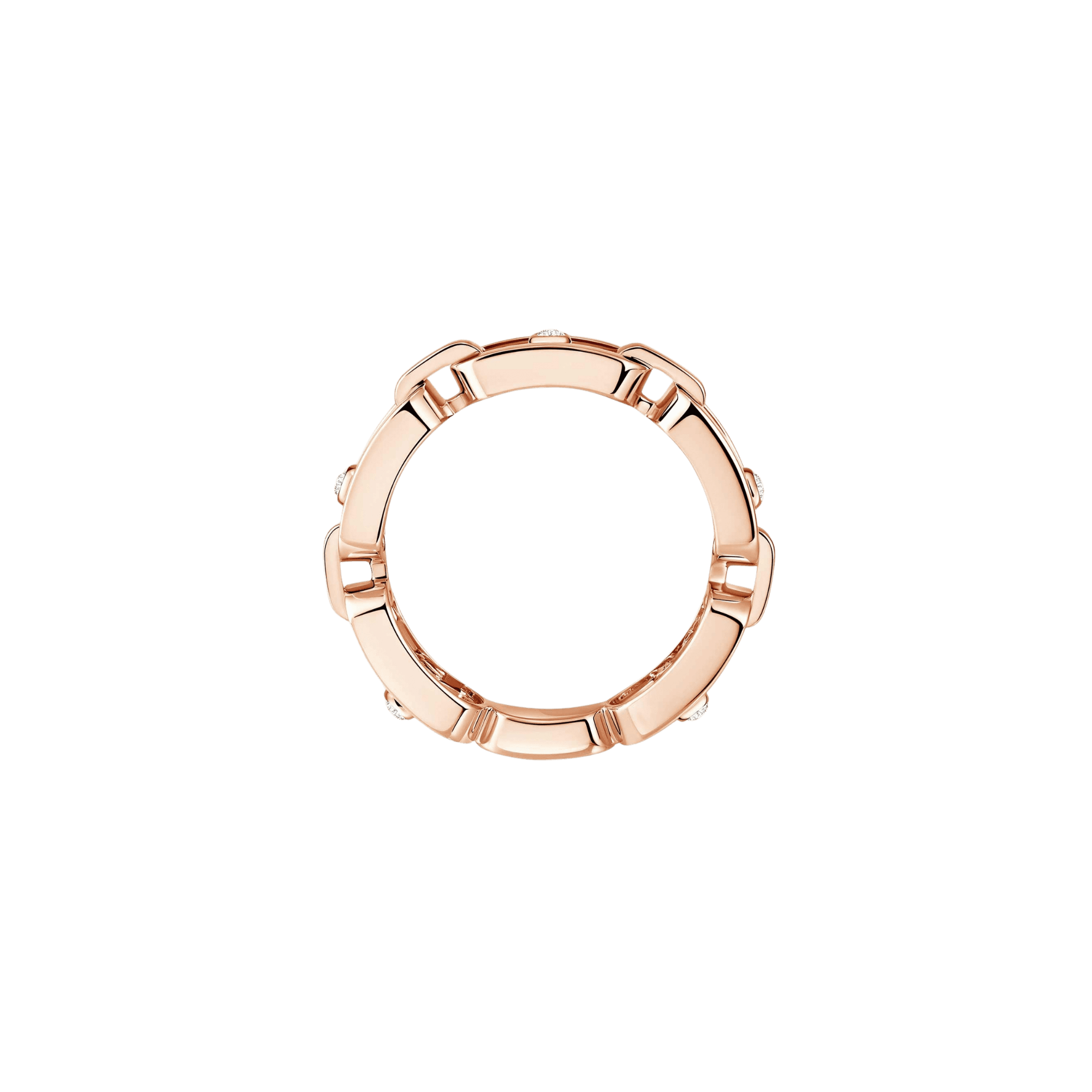 Messika Move Link ring roodgoud met diamant - 12078-PG - #4