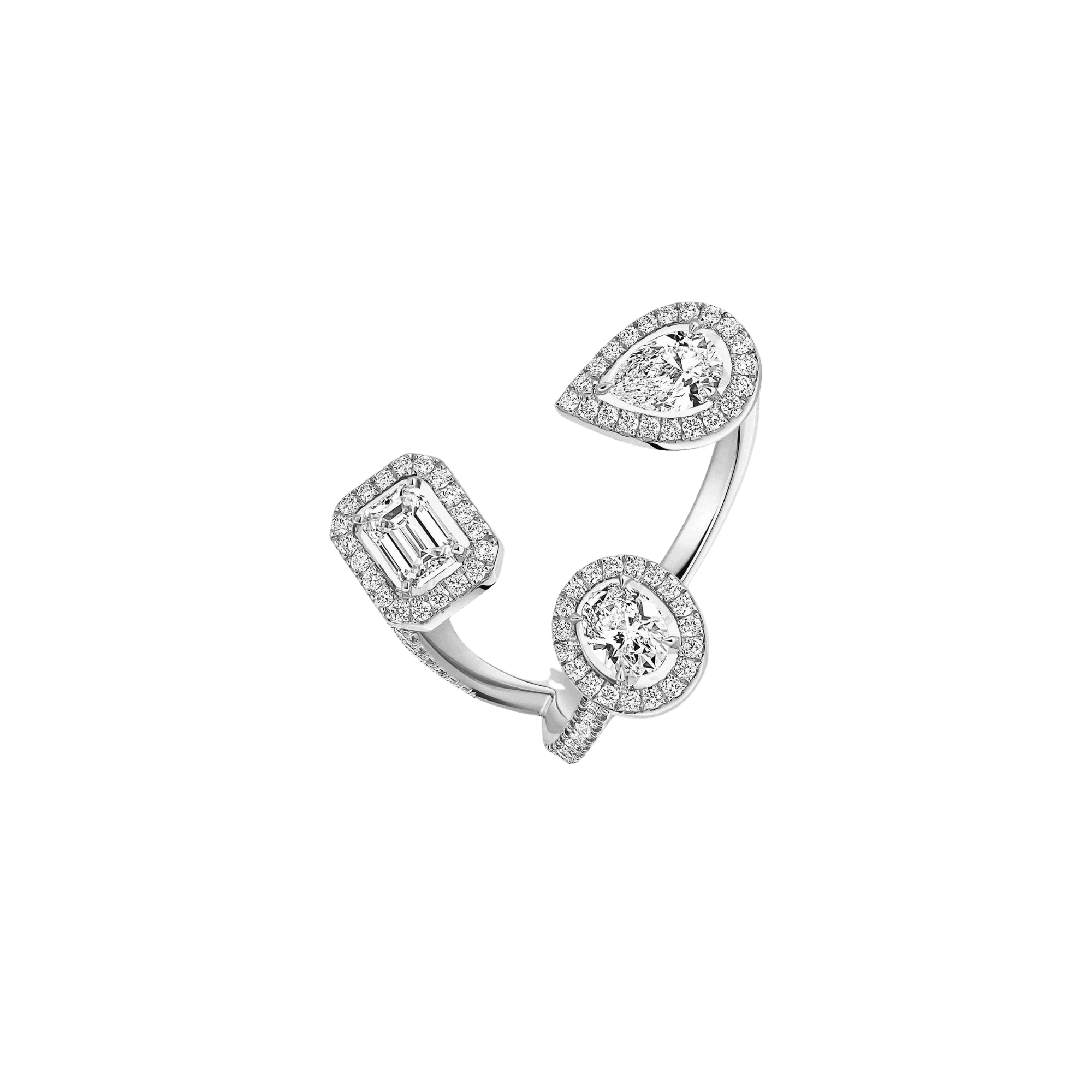 Messika My Twin Trilogy ring witgoud met diamant - 6695-WG - #1