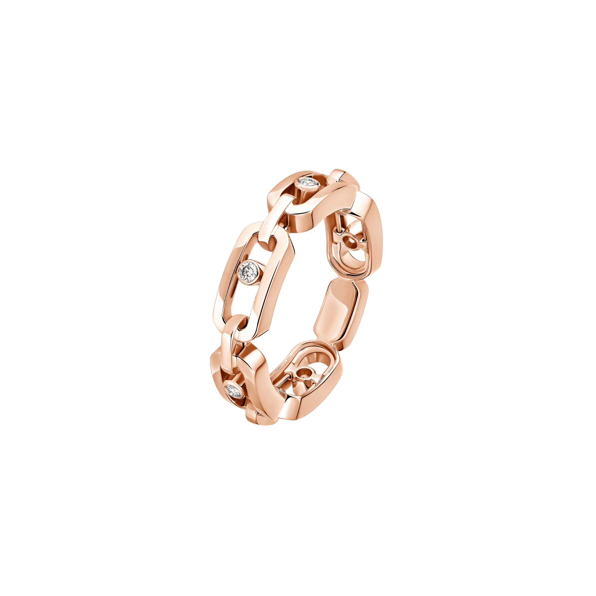 Messika Move Link ring roodgoud met diamant - 12078-PG - #2