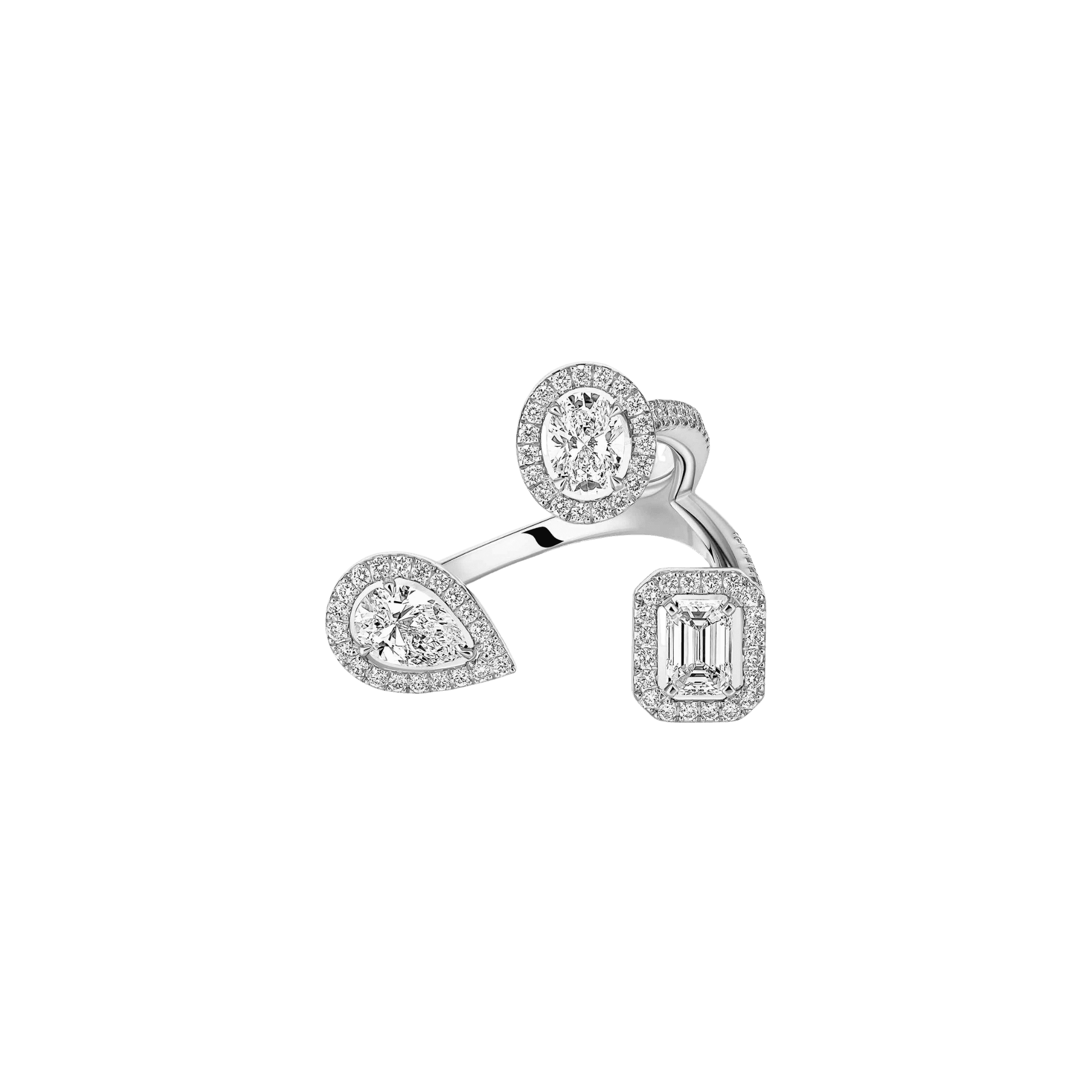 Messika My Twin Trilogy ring witgoud met diamant - 6695-WG - #2