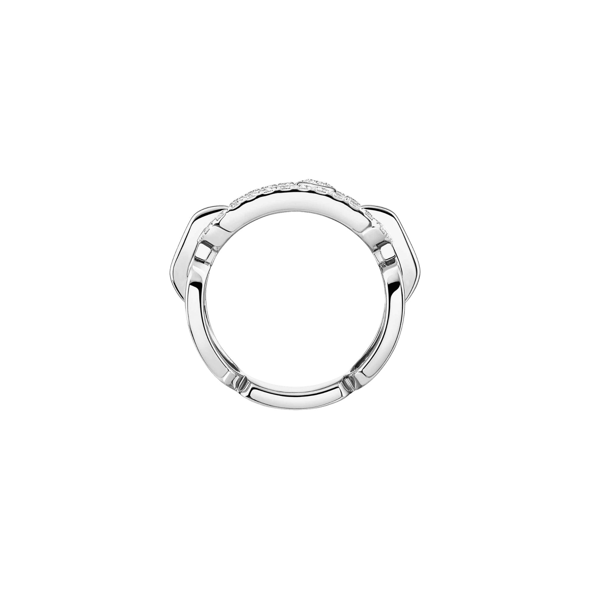 Messika Move Link ring witgoud met diamant - 12728-WG - #3