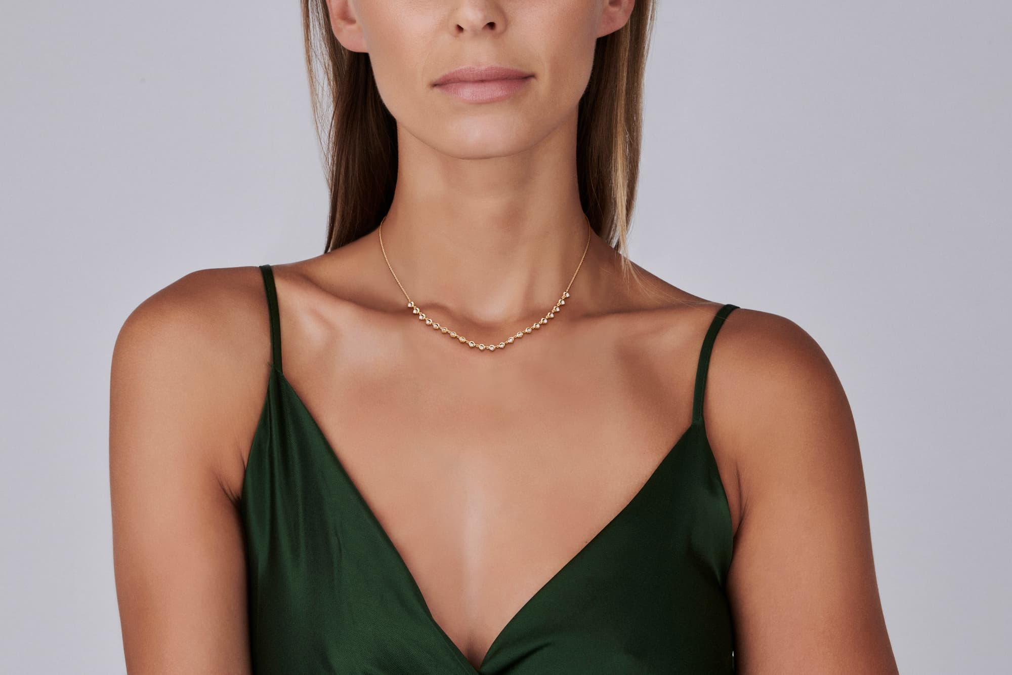 Schaap en Citroen Diamonds collier geelgoud met diamant - #3