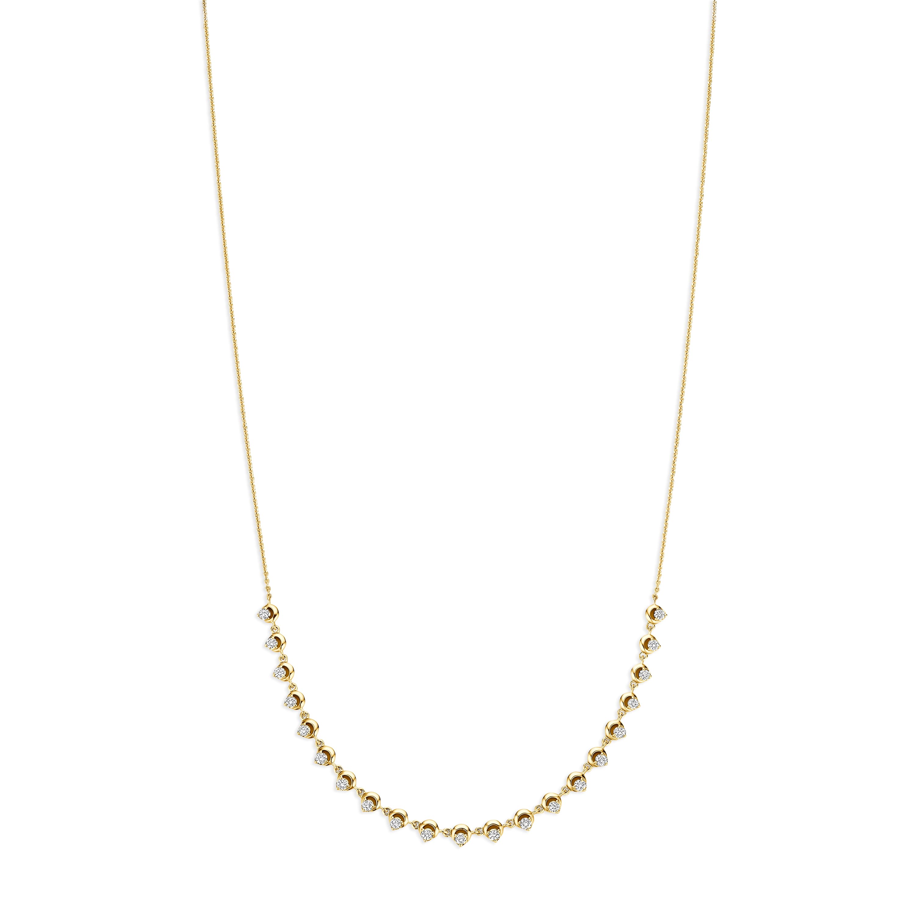 Schaap en Citroen Diamonds collier geelgoud met diamant - #1