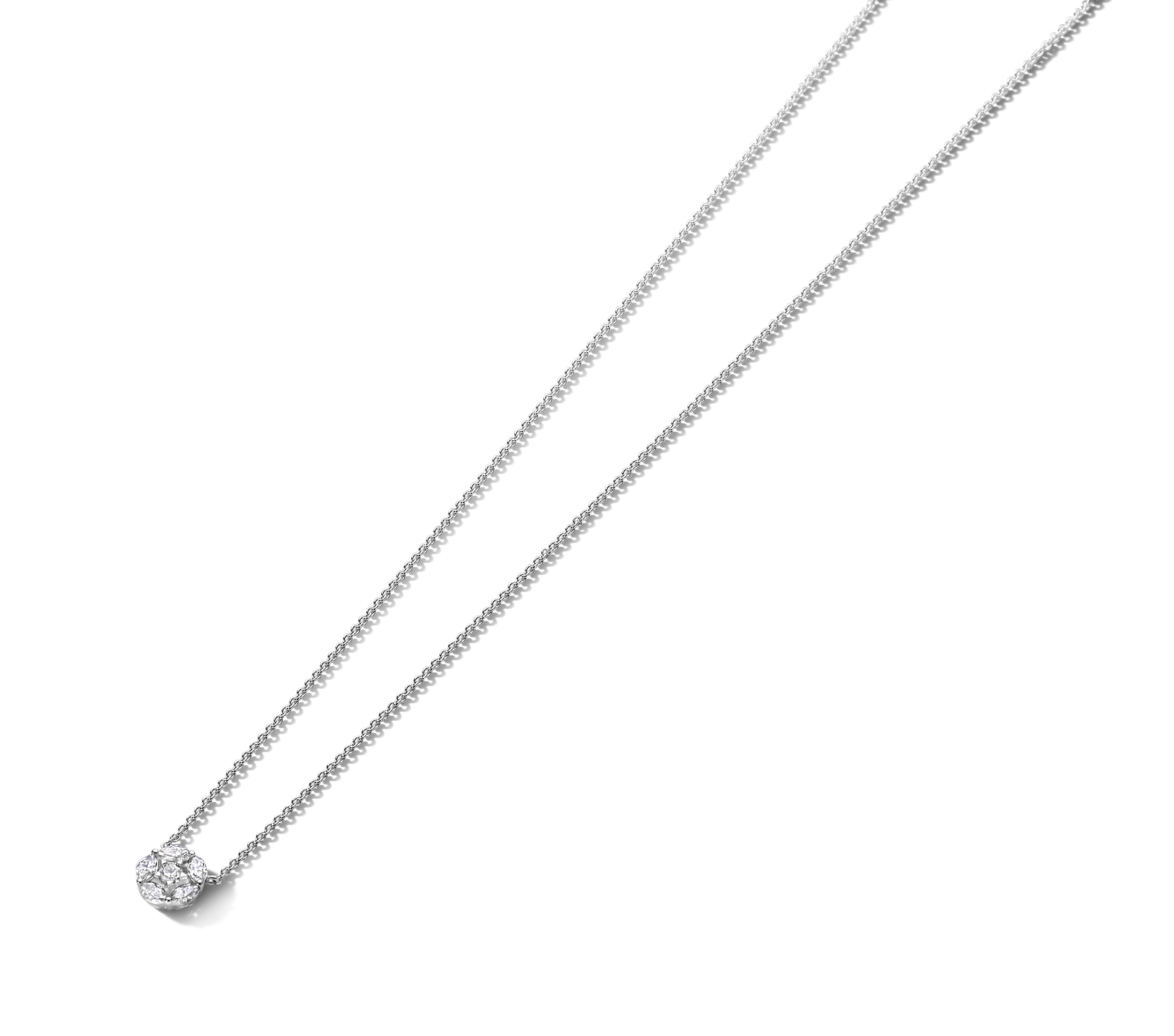 Schaap en Citroen Diamonds collier witgoud met diamant - #1