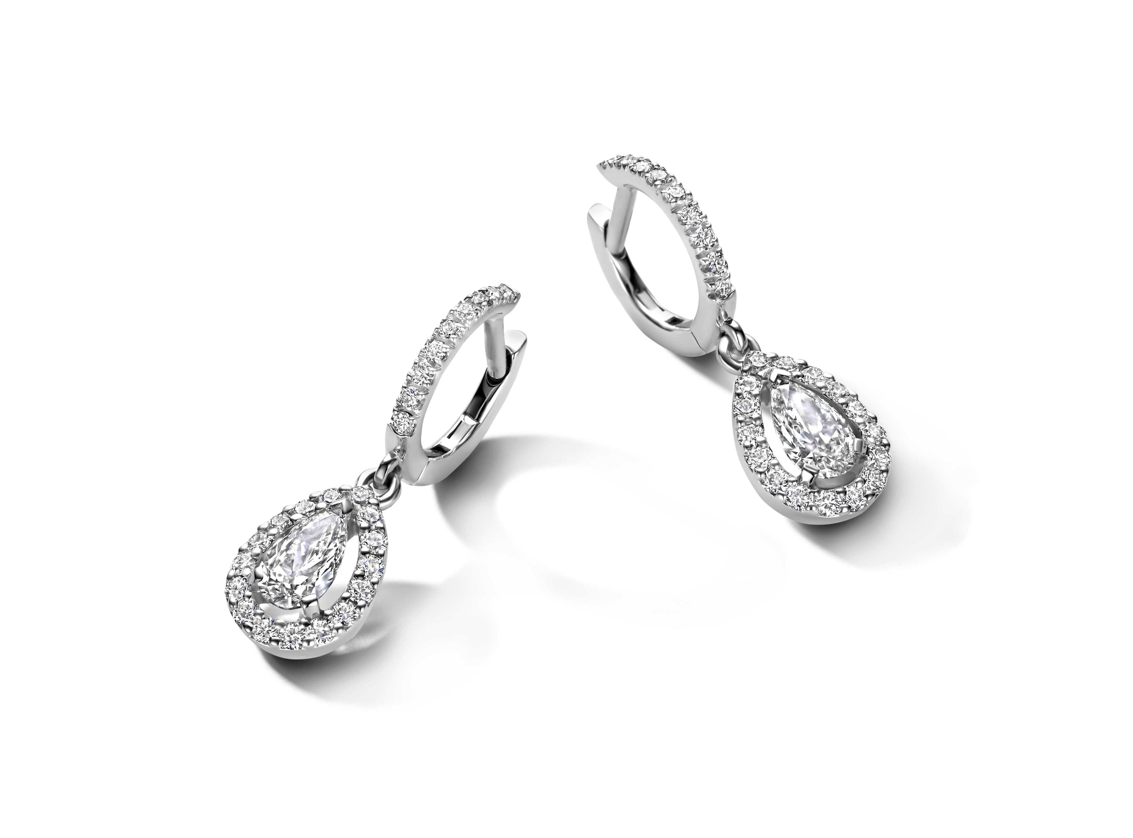 Schaap en Citroen Diamonds oorsieraad witgoud met diamant - #2