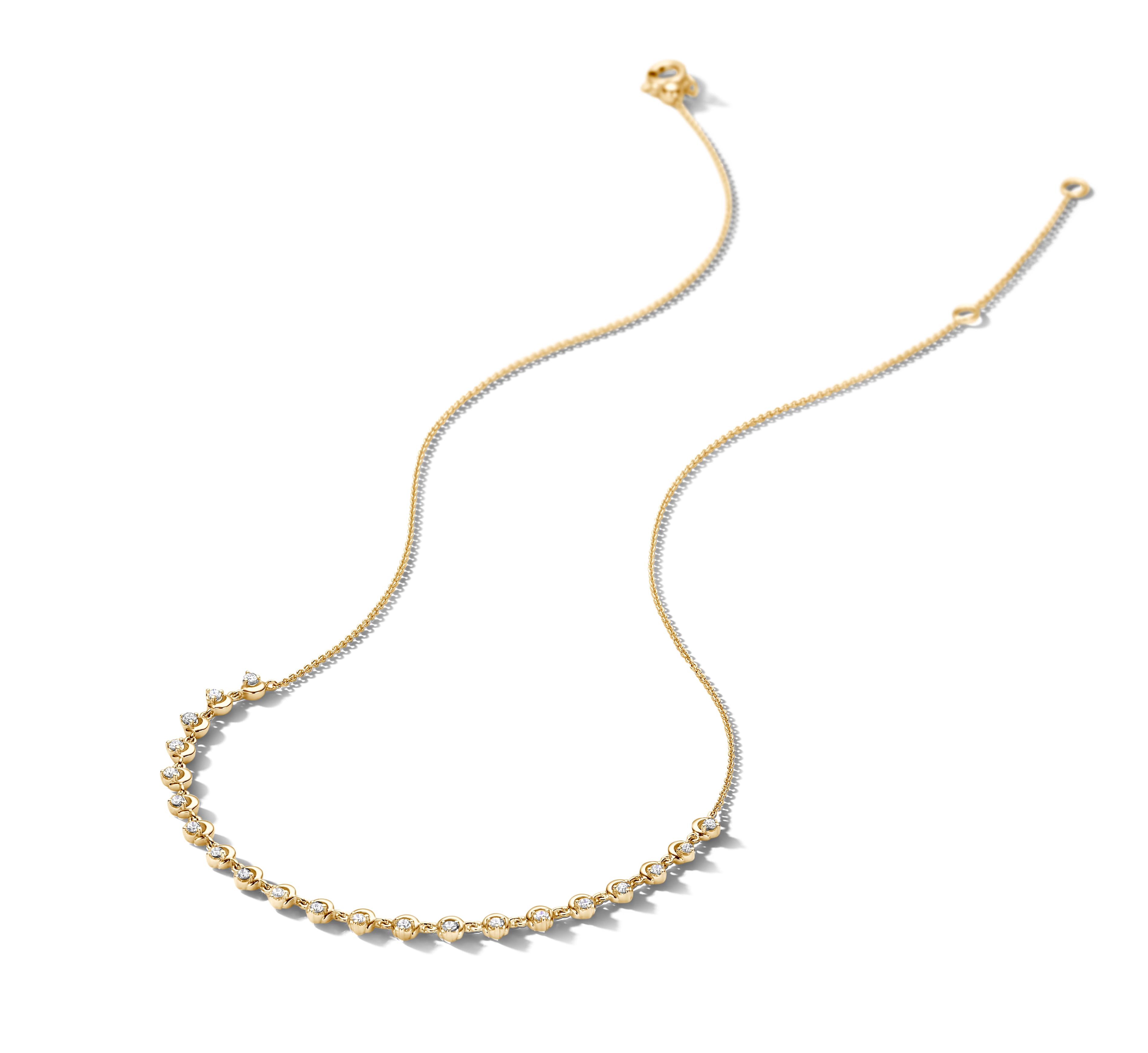 Schaap en Citroen Diamonds collier geelgoud met diamant - #4