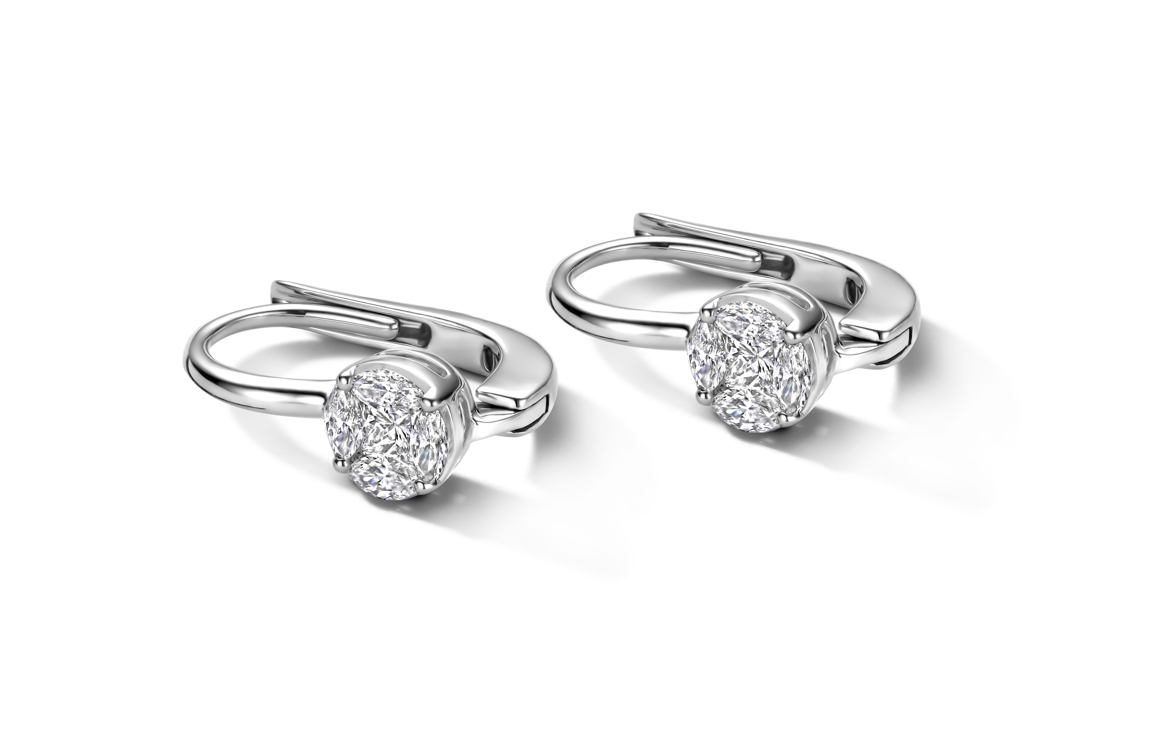 Schaap en Citroen Diamonds oorsieraad witgoud met diamant - #2