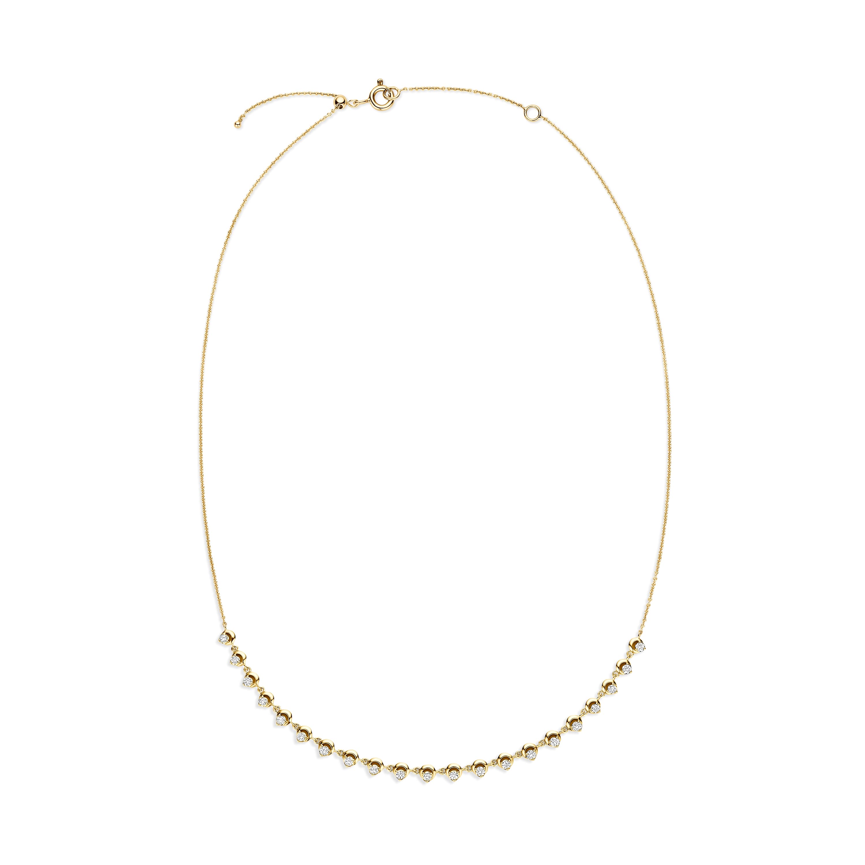 Schaap en Citroen Diamonds collier geelgoud met diamant - #2