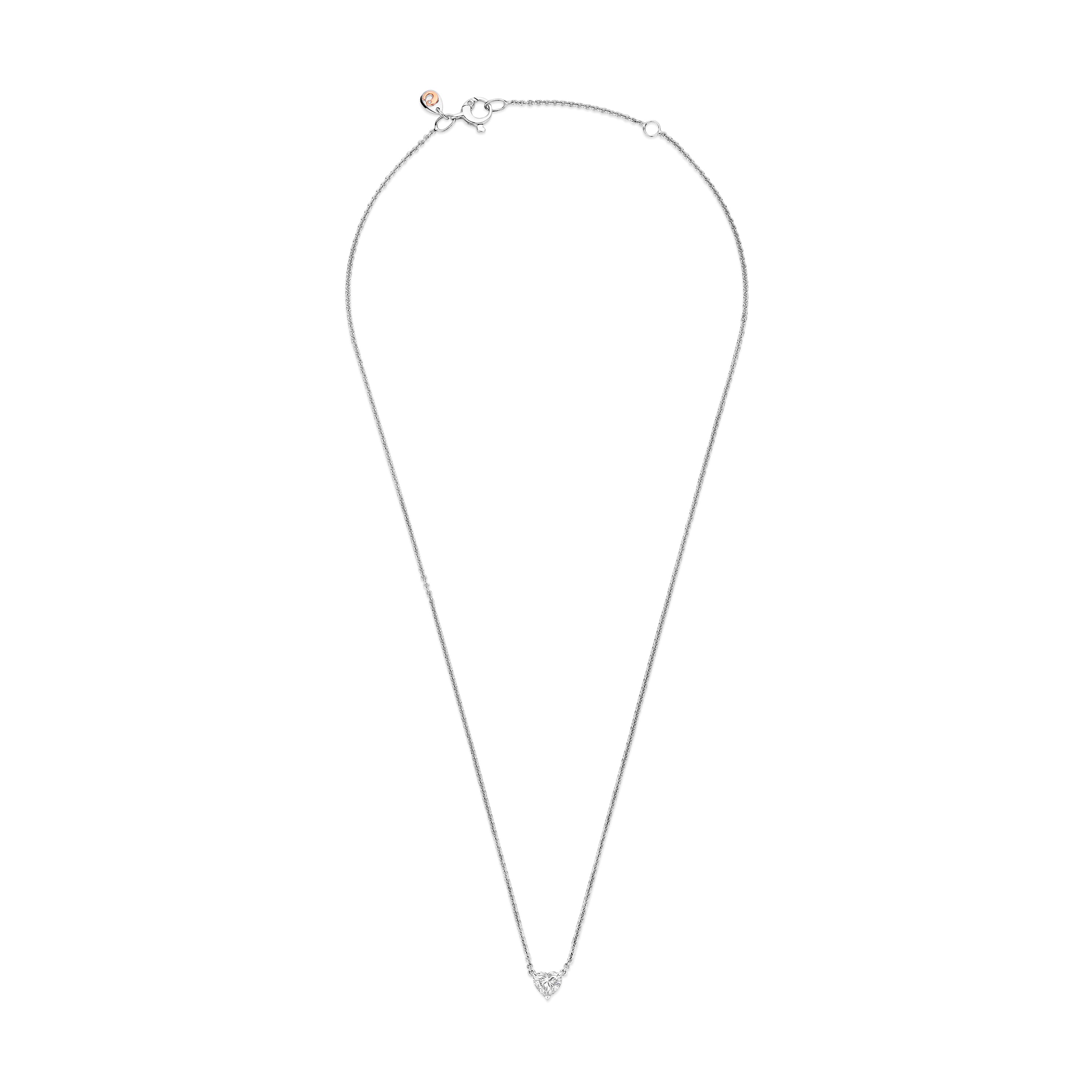 Schaap en Citroen Diamonds collier witgoud met diamant - #1