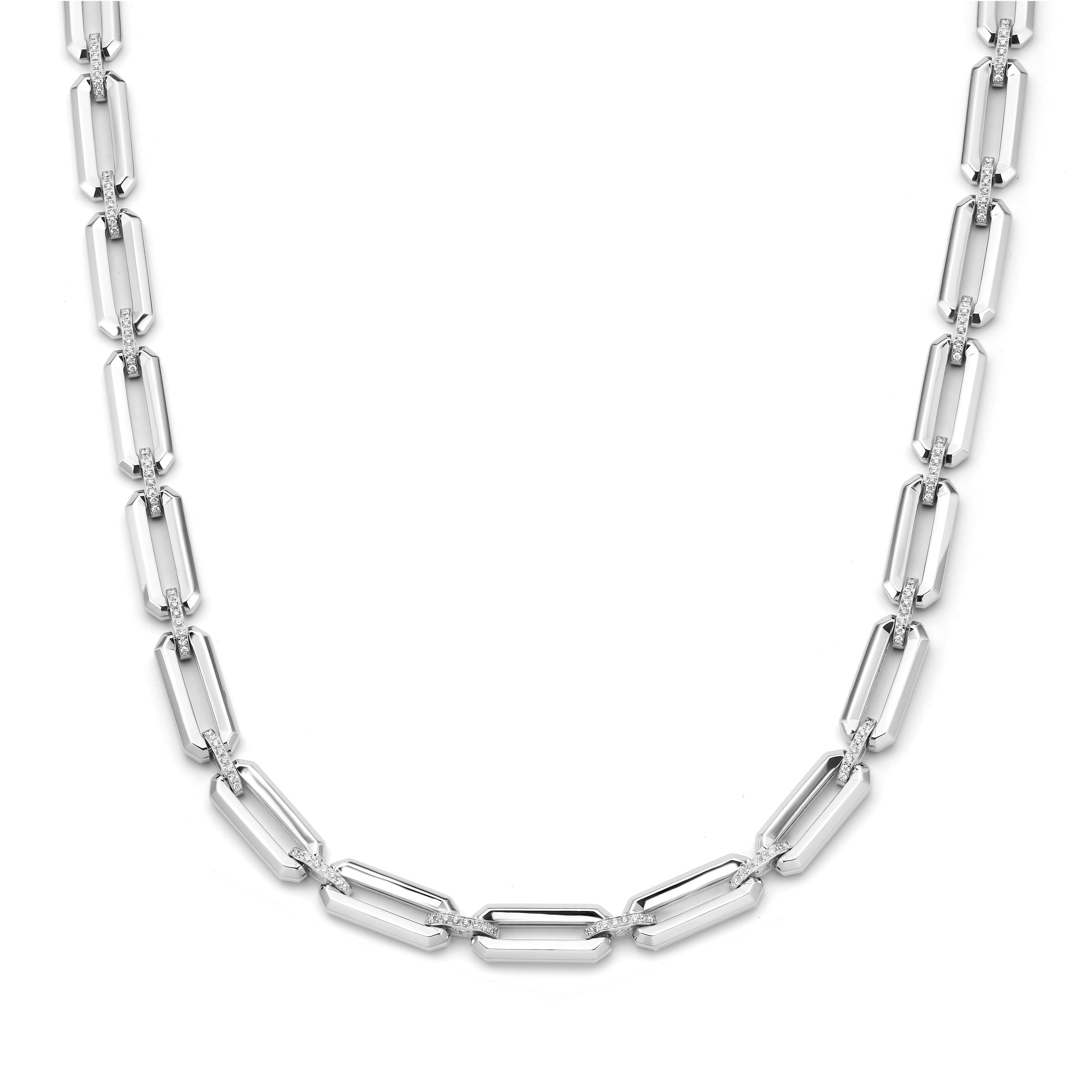 Schaap en Citroen Diamonds collier witgoud met diamant - #1