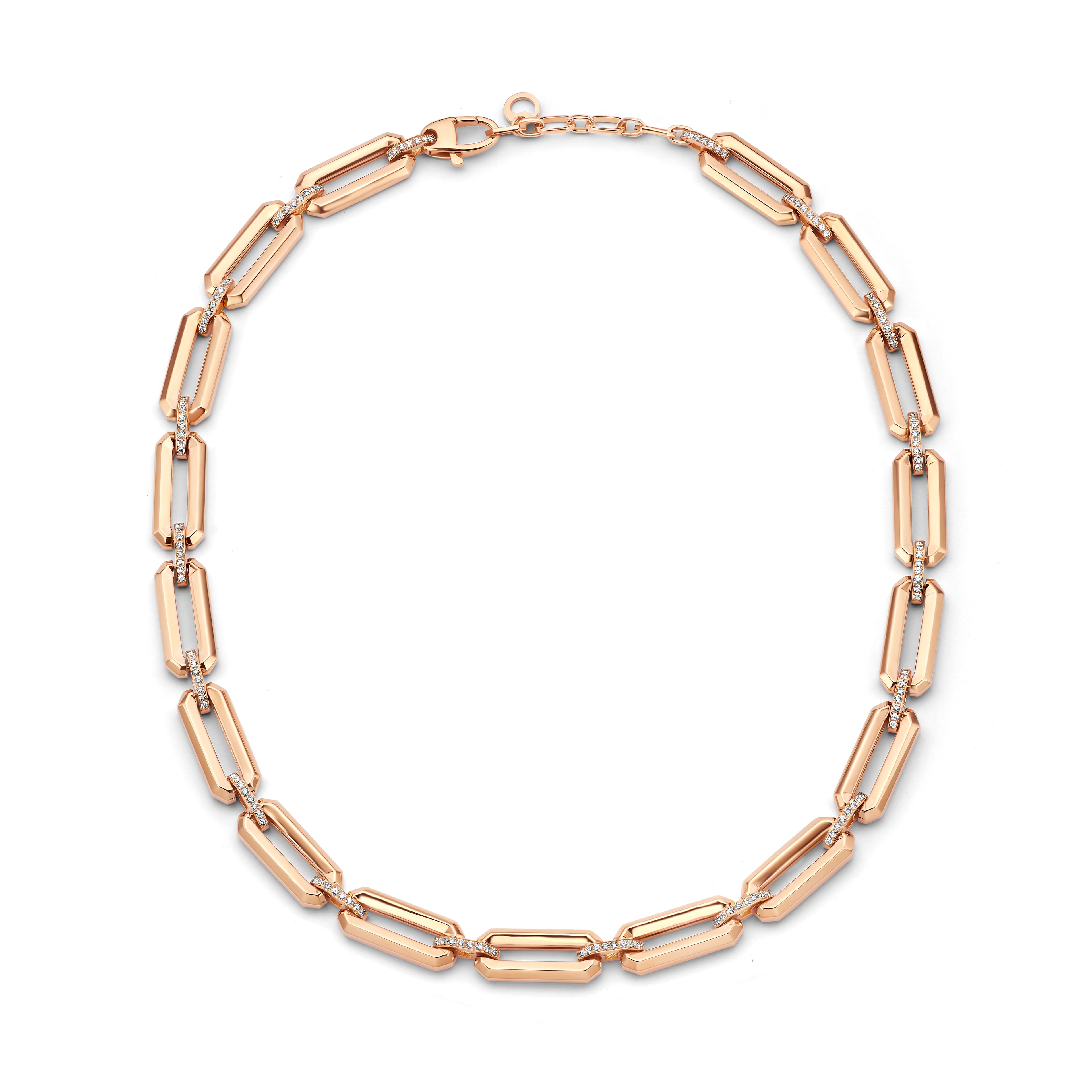 Schaap en Citroen Diamonds collier roodgoud met diamant - #1